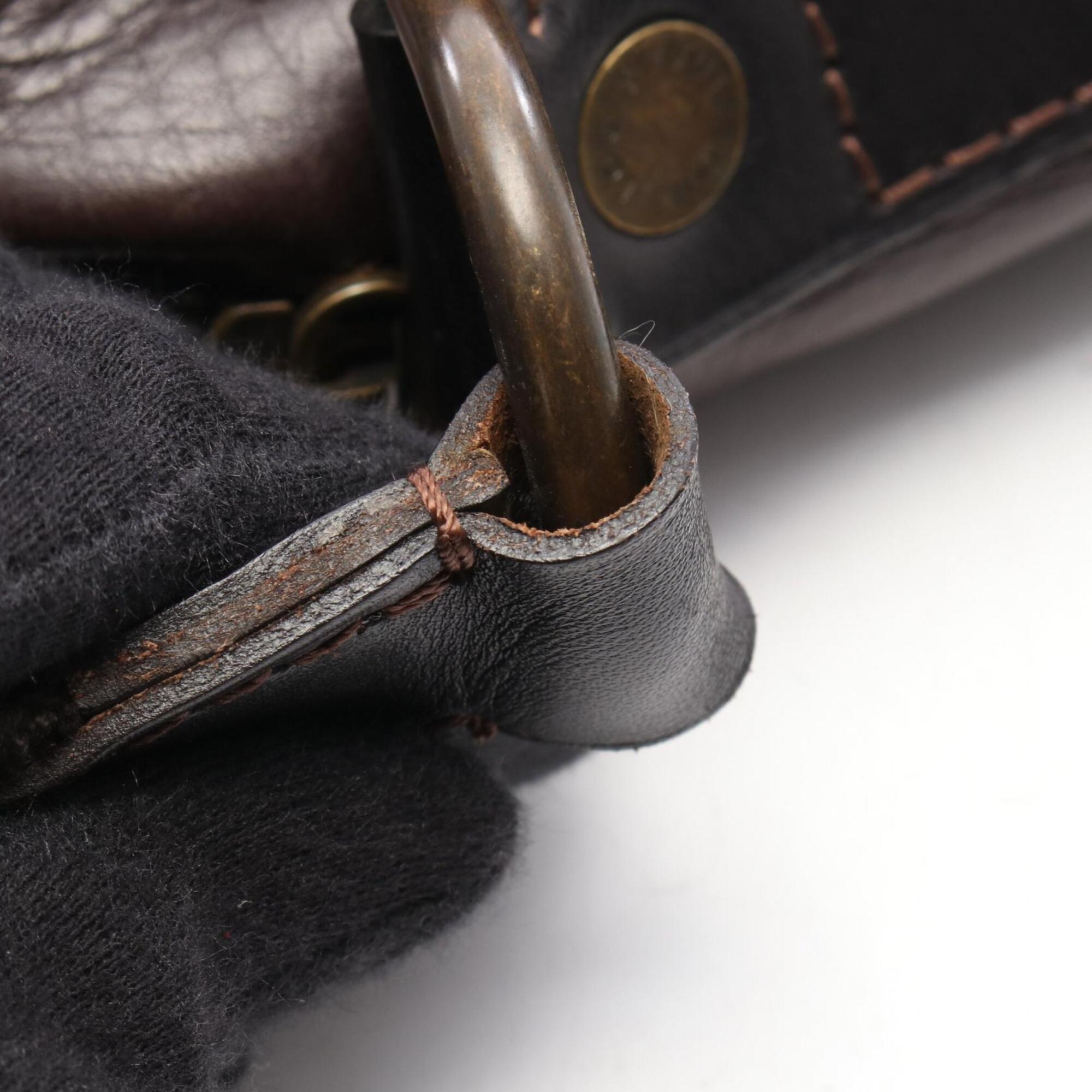 Louis Vuitton Brown Coffee Utah Leather Leather Handbag Shoulder Bag (Pre-Owned)