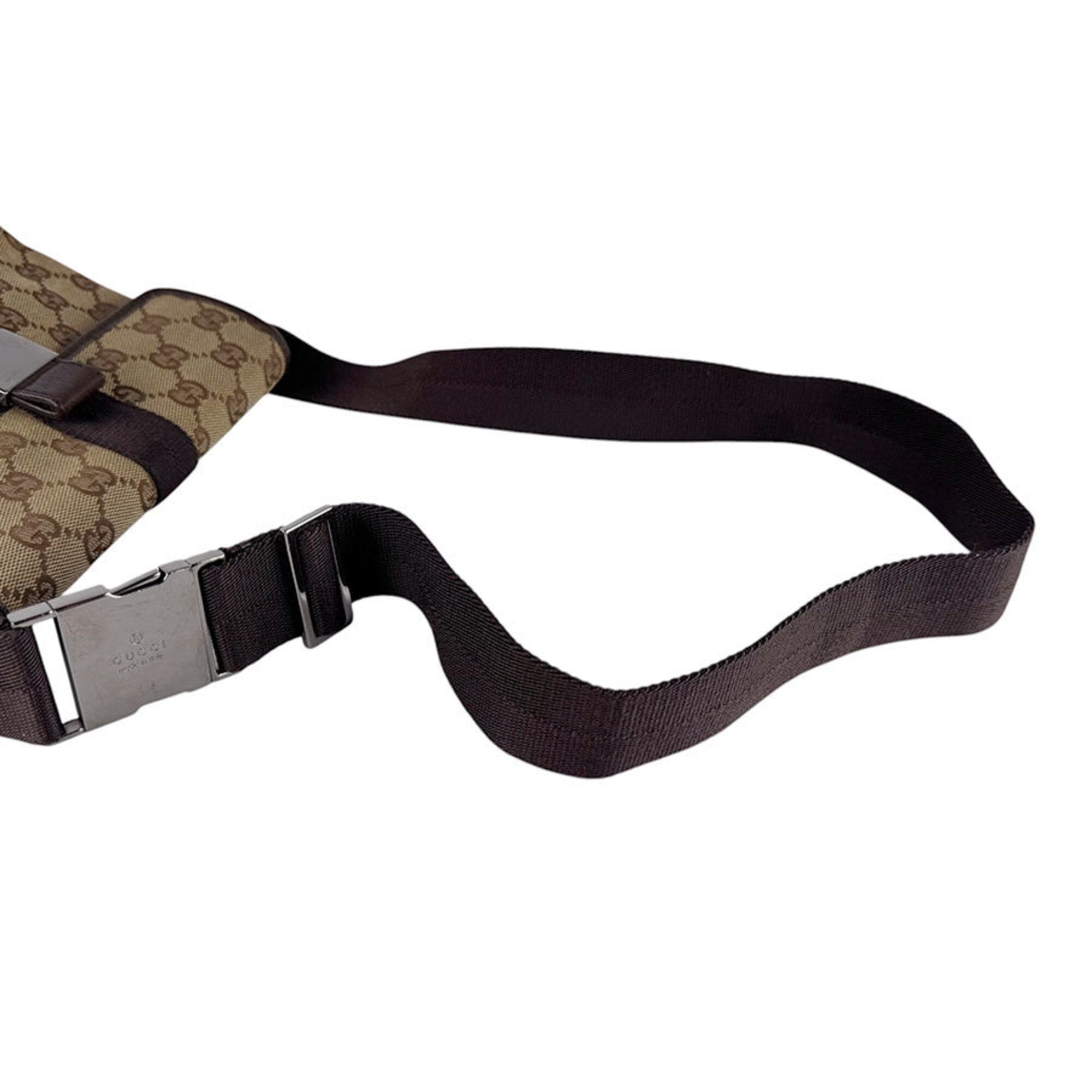 Gucci Brown Gg Canvas Fanny Pack Sling Bag (Pre-Owned)