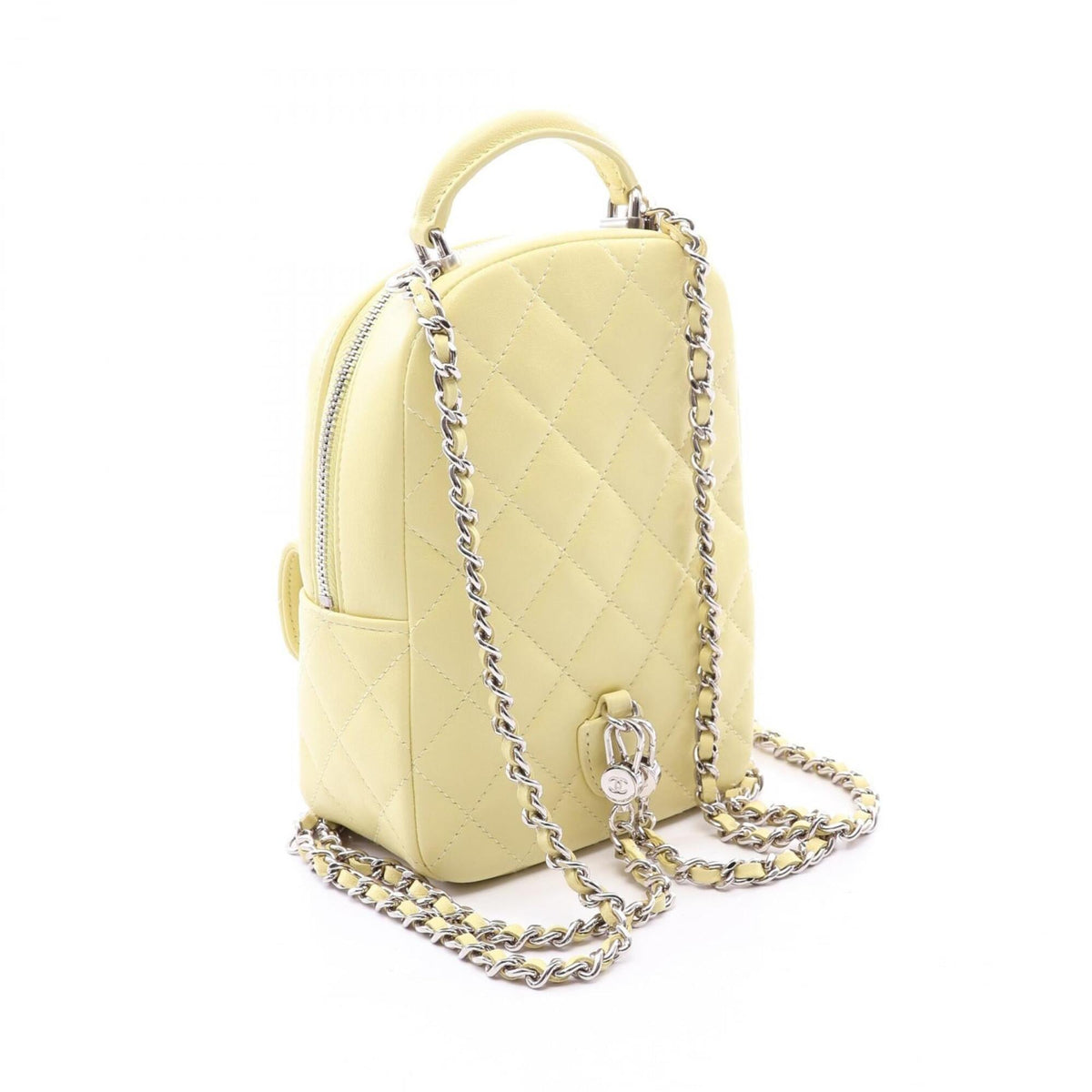 Chanel Yellow Leather Backpack (Pre-Owned)