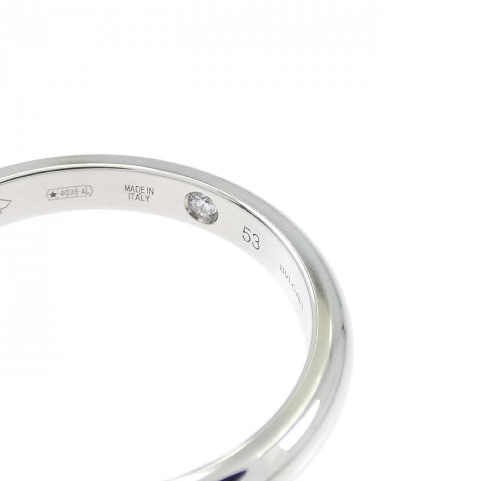 Bvlgari Silver Platinum 950 Band Ring (Pre-Owned)