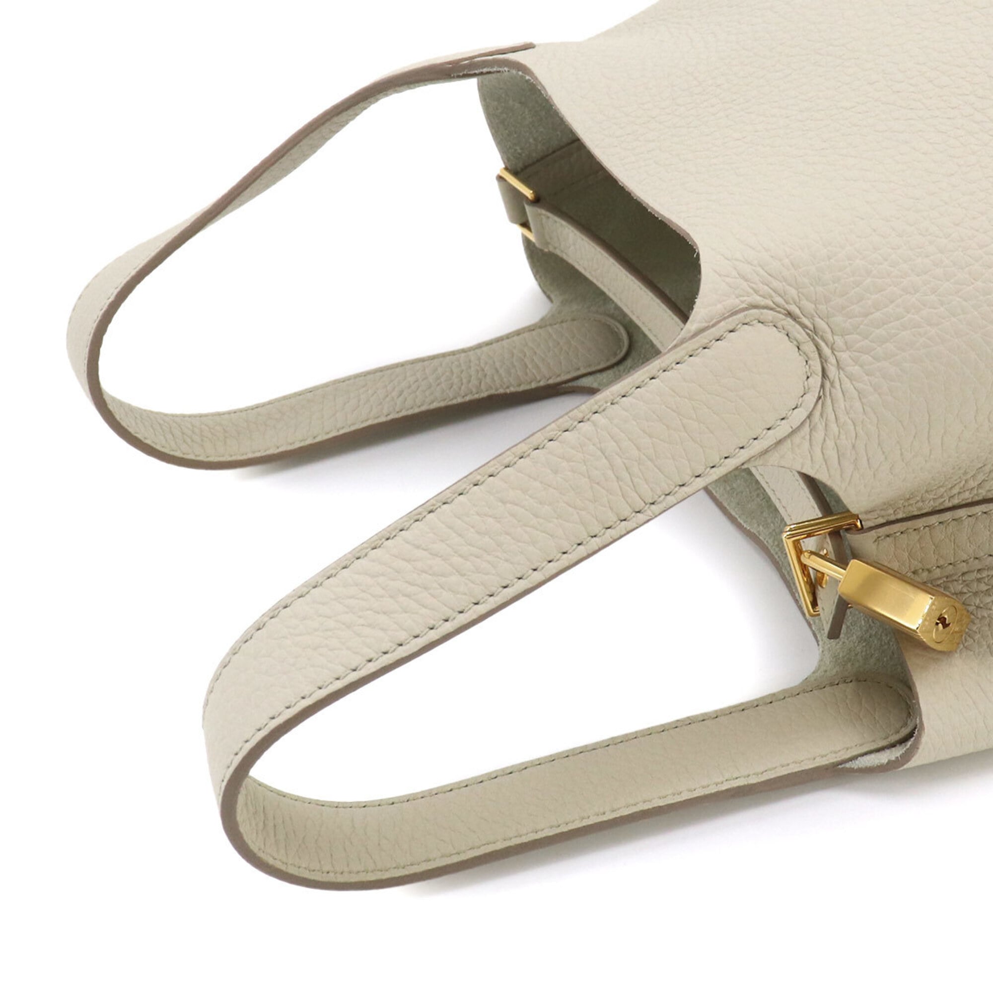 Piko White Leather Handbag (Pre-Owned)