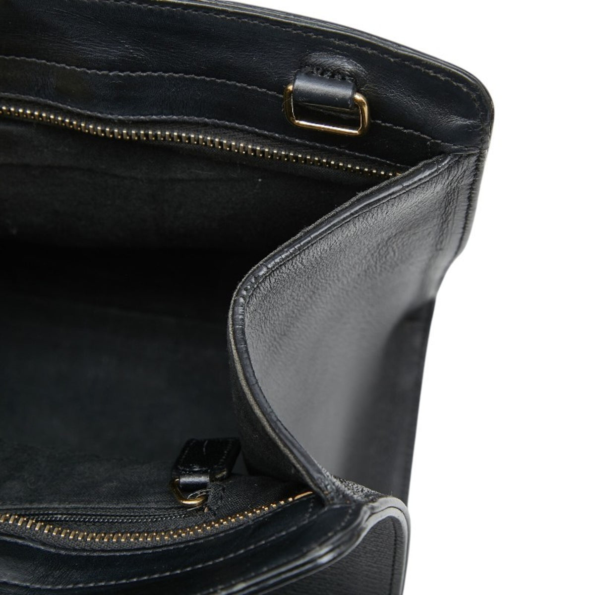 Saint Laurent Black Leather Handbag Shoulder Bag (Pre-Owned)