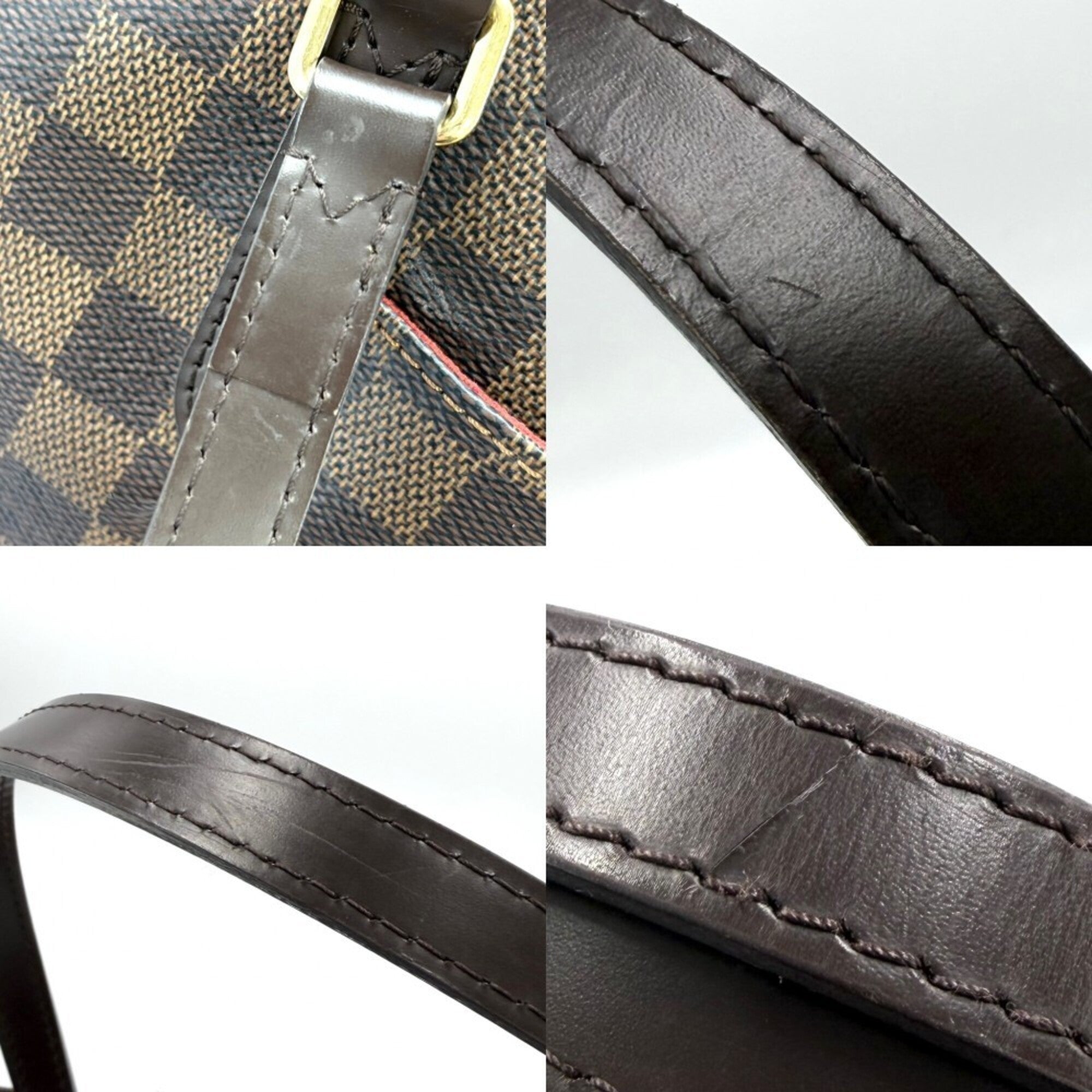 Louis Vuitton Brown Damier Canvas Handbag Tote Bag (Pre-Owned)