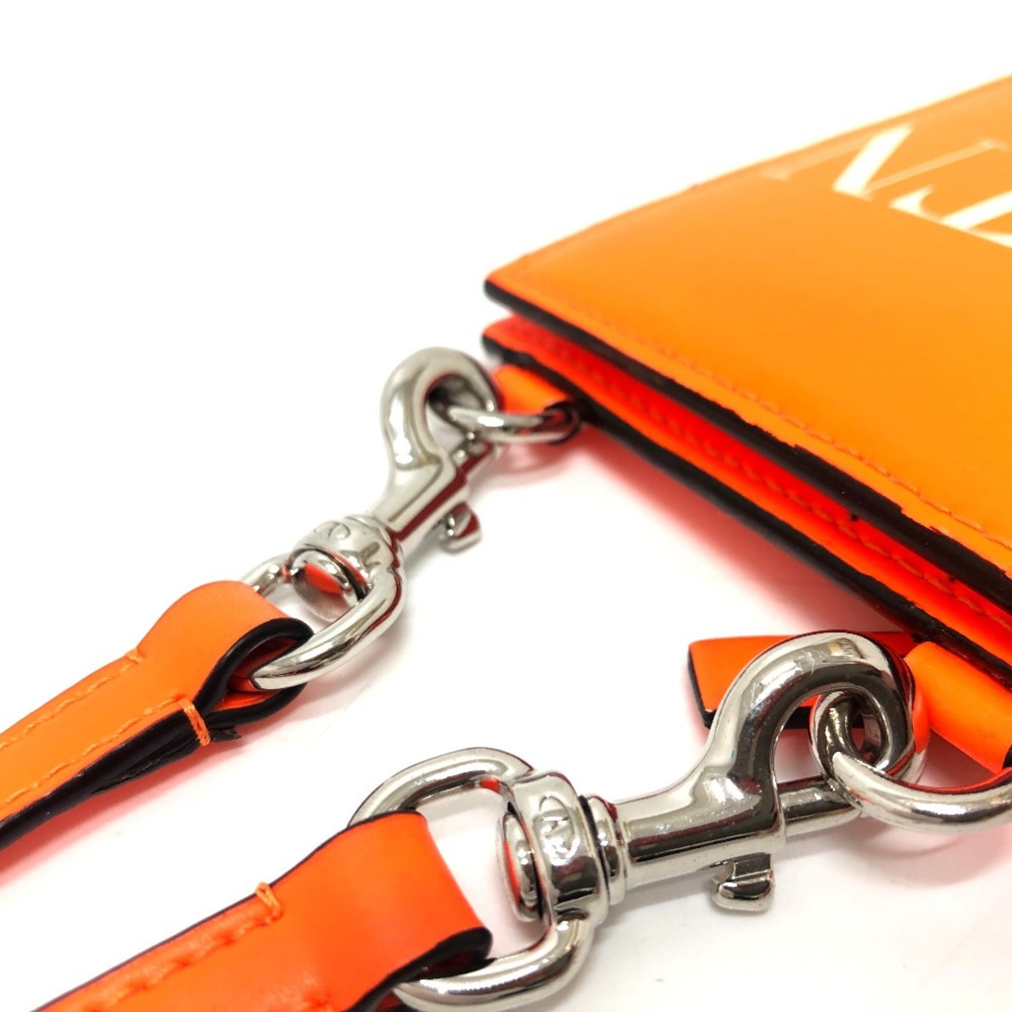 Valentino Orange Leather Wallet (Bi-Fold) (Pre-Owned)