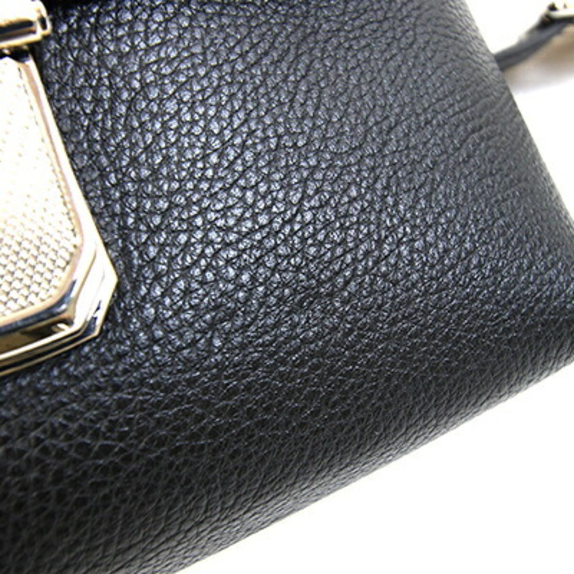 Dunhill Black Leather Shoulder Bag (Pre-Owned)