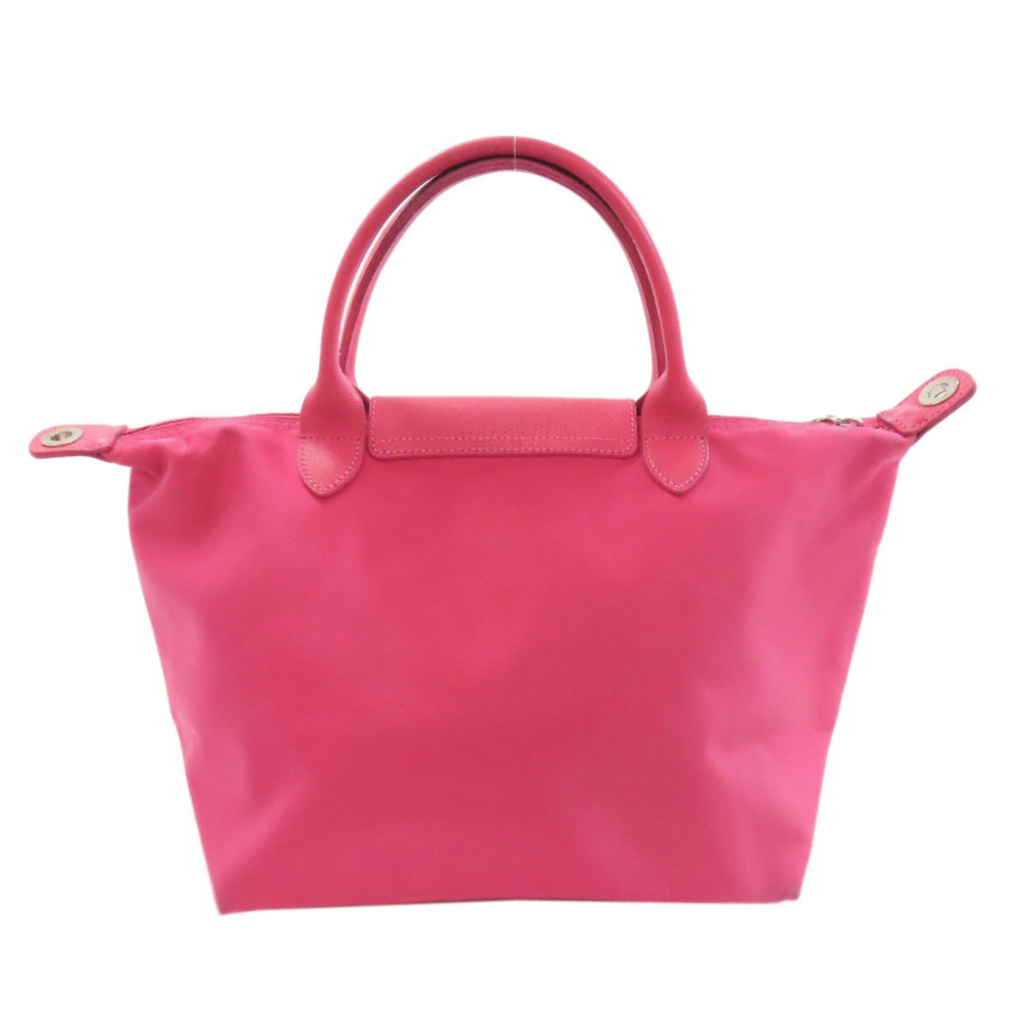 Longchamp Pink Nylon Handbag (Pre-Owned)