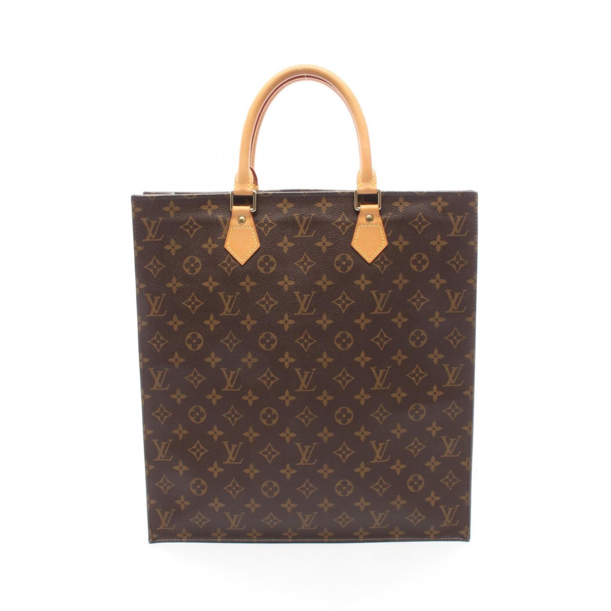 Louis Vuitton Monogram Brown Monogram Leather Handbag Tote Bag (Pre-Owned)