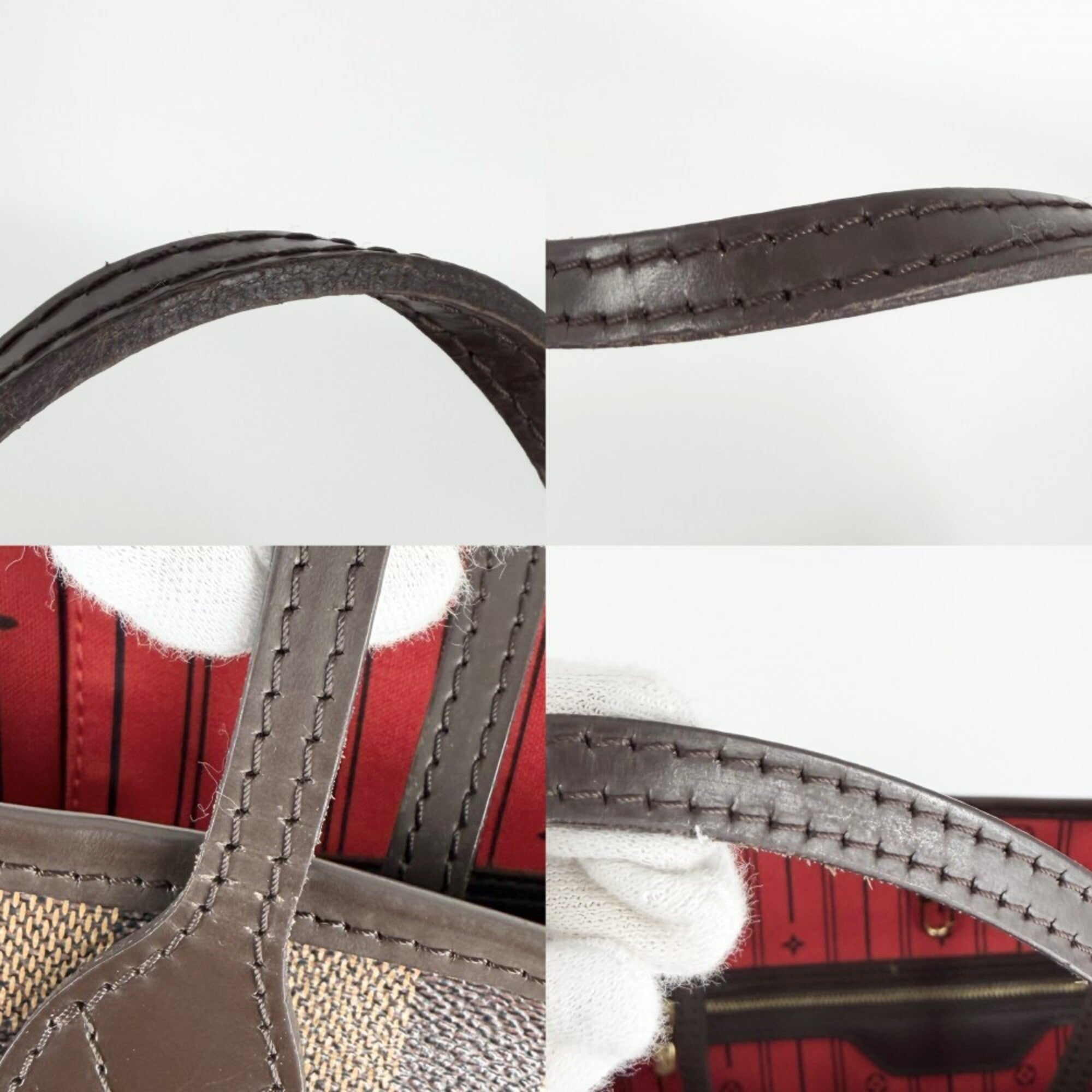 Louis Vuitton Brown Damier Canvas Handbag Tote Bag (Pre-Owned)
