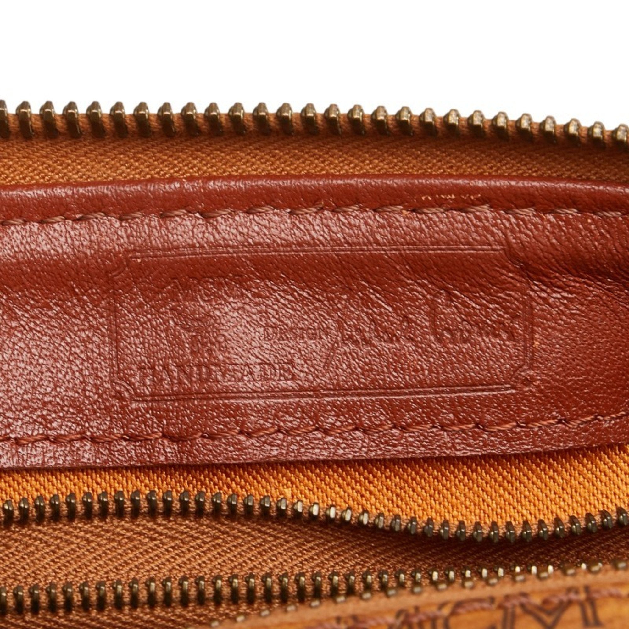 Mcm Brown Pvc Leather Handbag (Pre-Owned)