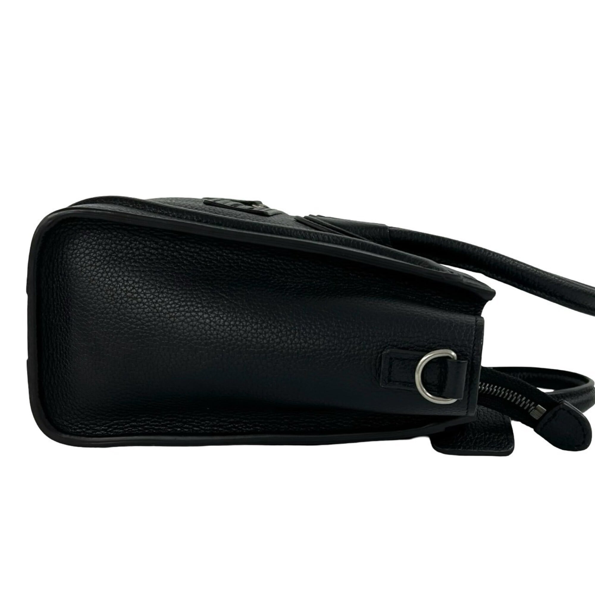 Celine Black Leather Handbag Shoulder Bag Tote Bag (Pre-Owned)