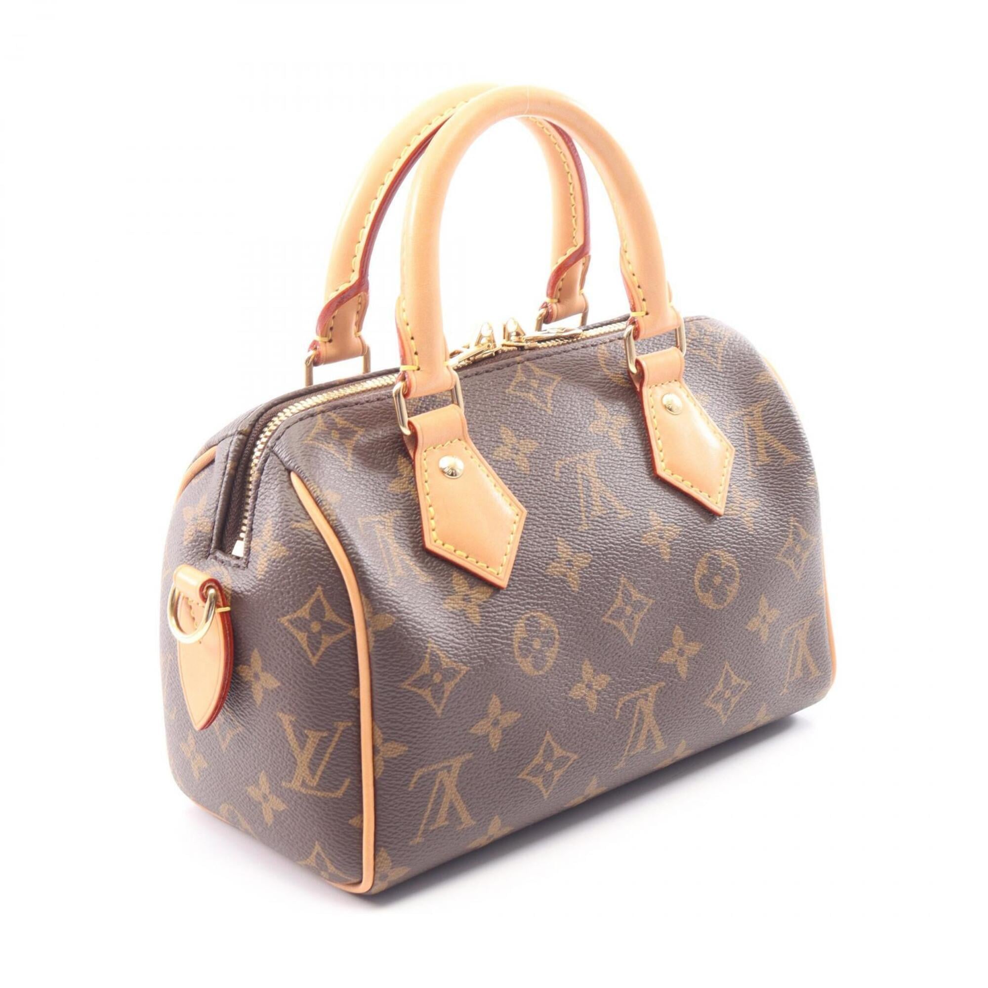 Louis Vuitton Brown Coated Canvas Leather Handbag (Pre-Owned)