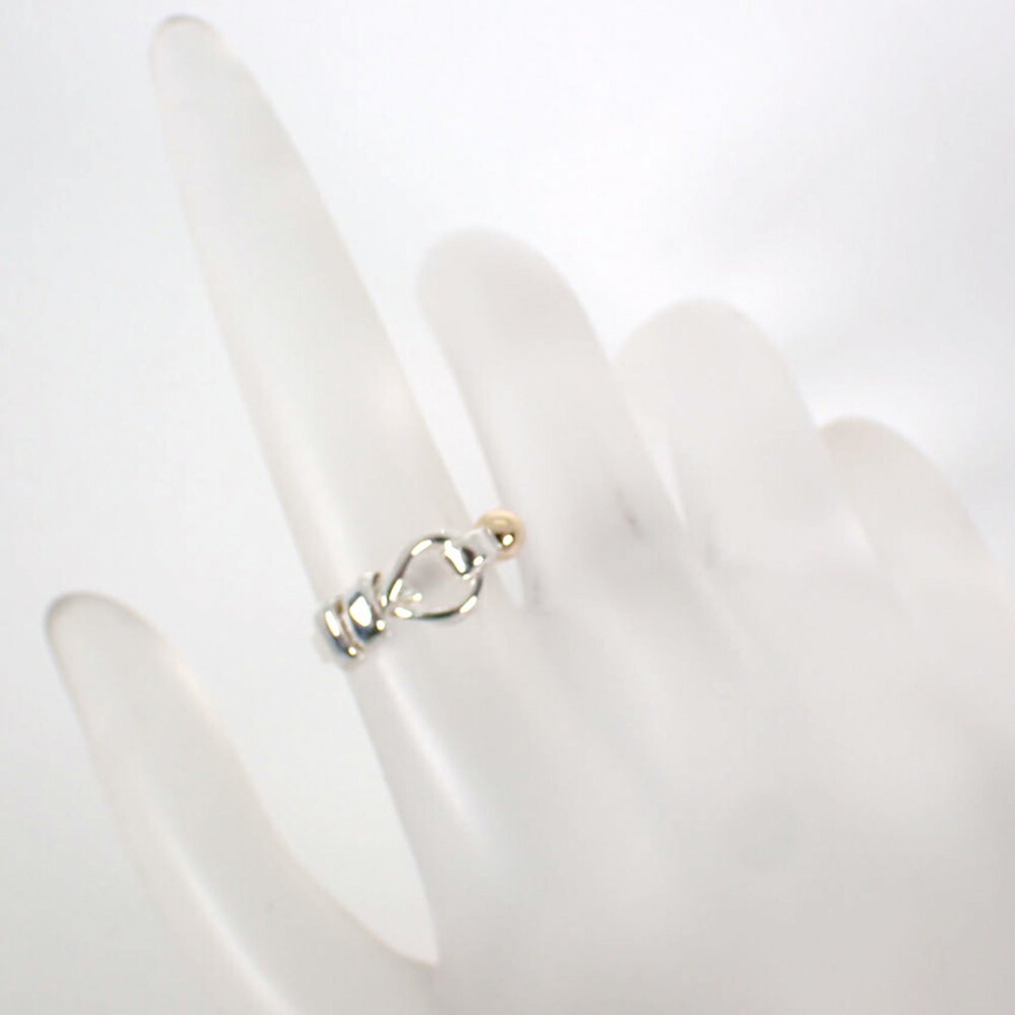 Tiffany Yellow Gold (18K) Sterling Silver 925 Band Ring (Pre-Owned)