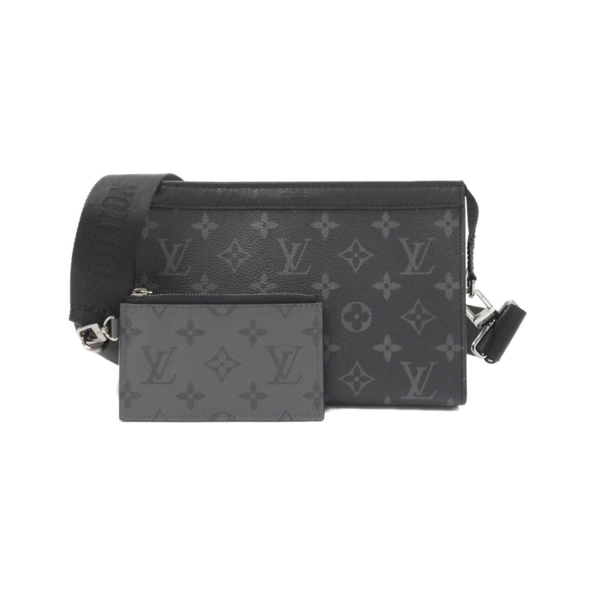 Louis Vuitton Monogram Eclipse Black Gris Monogram Eclipse Monogram Eclipse Shoulder Bag (Pre-Owned)