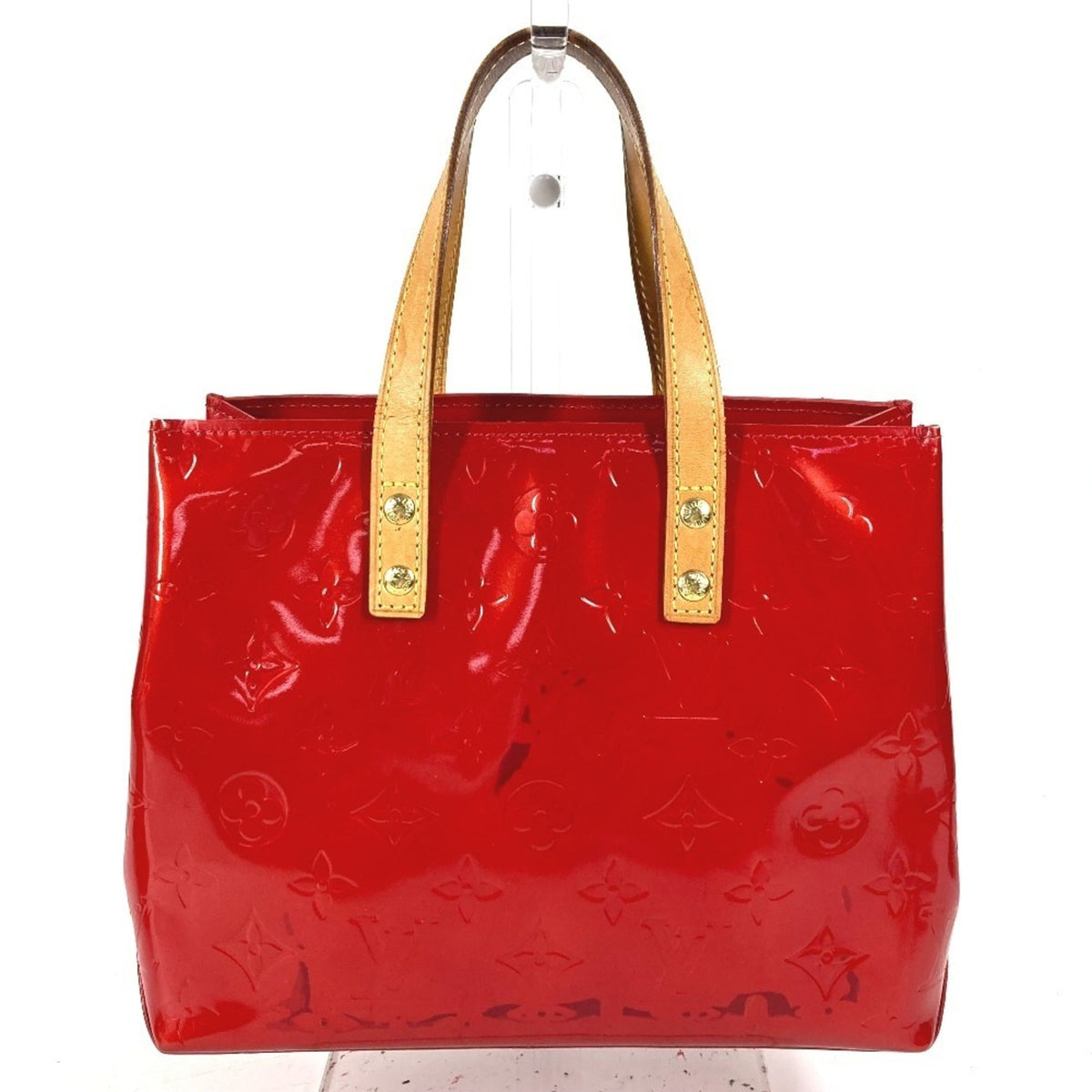 Louis Vuitton Pomme D'amour Red Color Monogram Vernis Handbag (Pre-Owned)