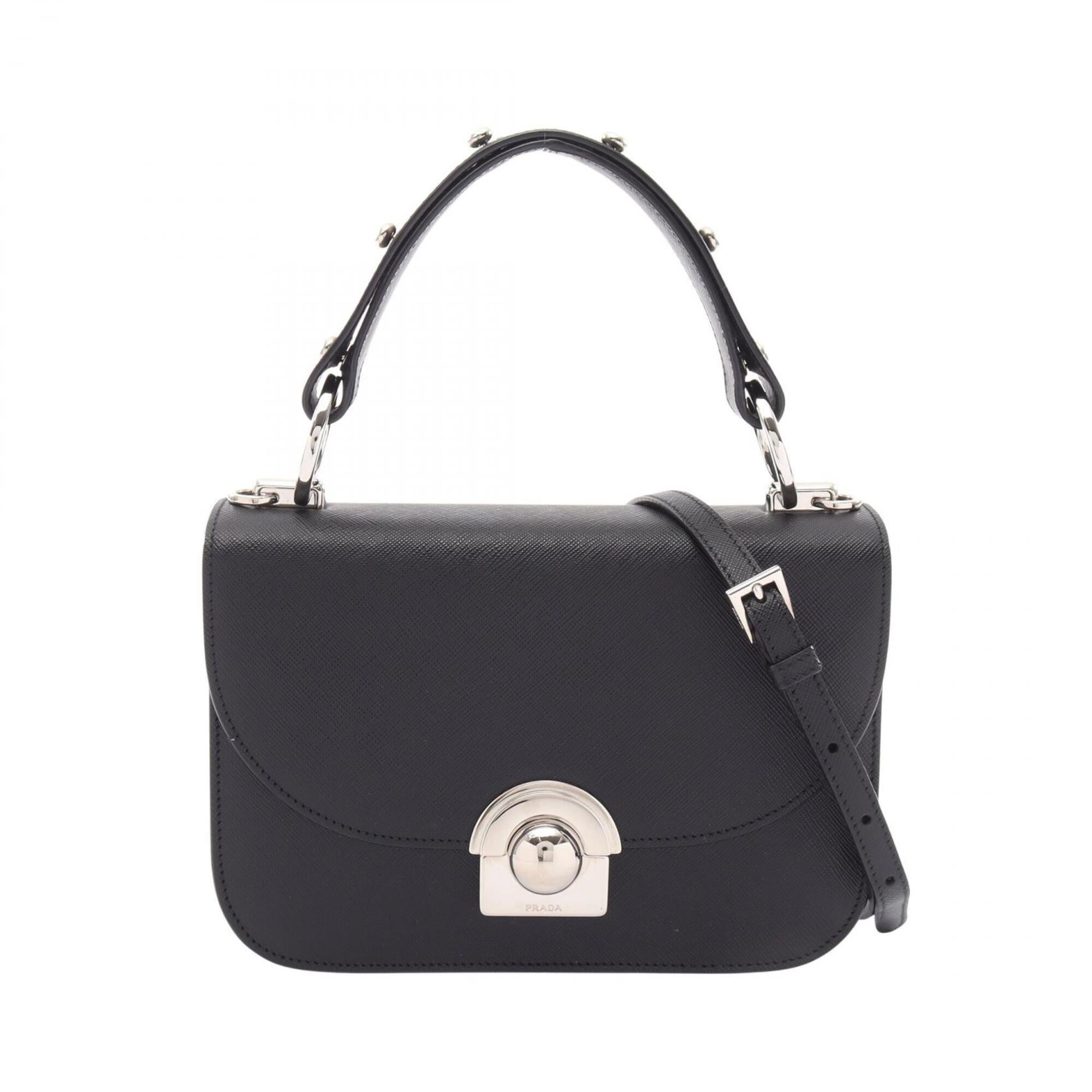 Prada Black Leather Handbag (Pre-Owned)