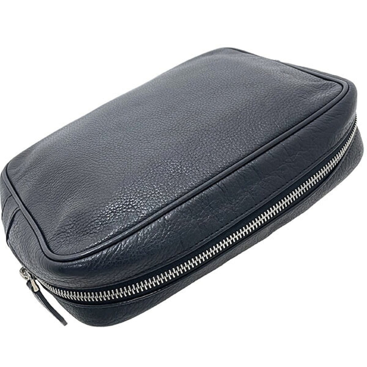 Loewe Black Leather Pouch (Pre-Owned)