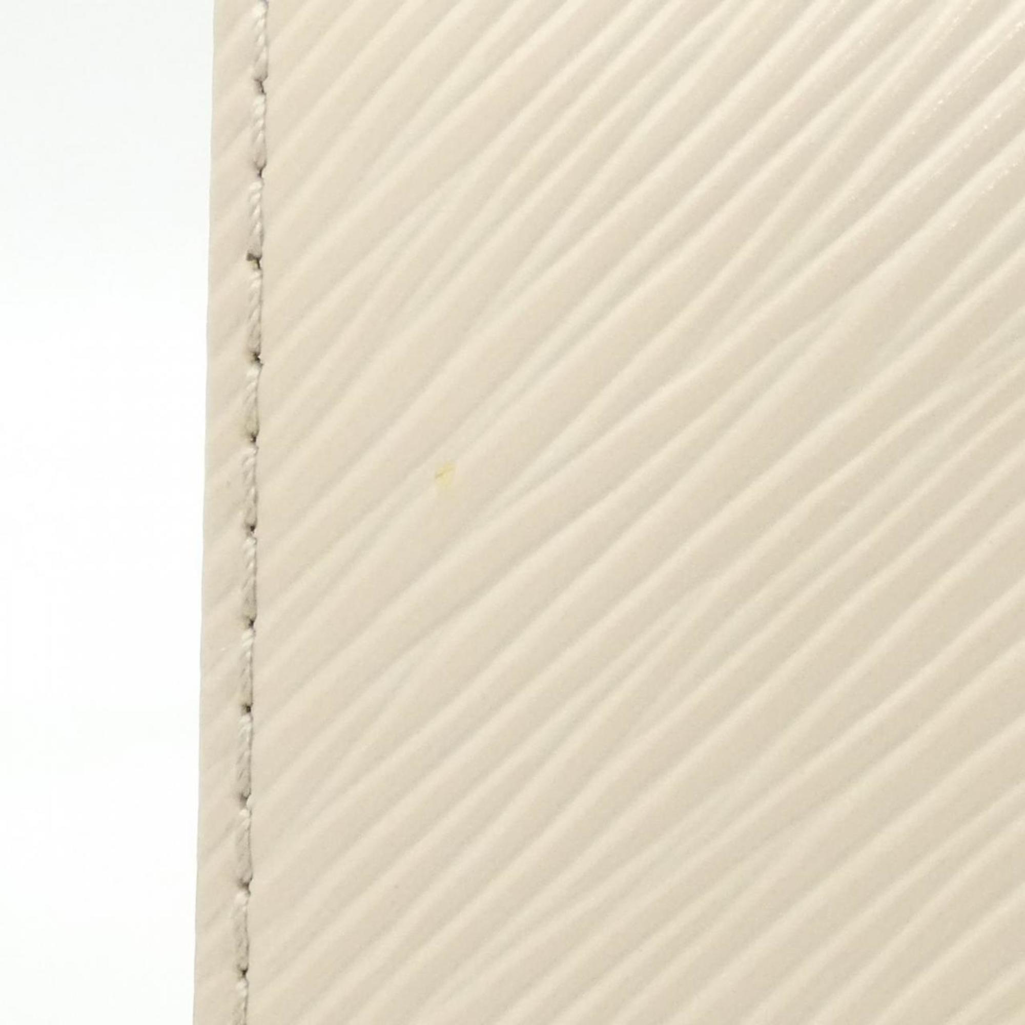 Louis Vuitton Beige White Leather Shoulder Bag (Pre-Owned)