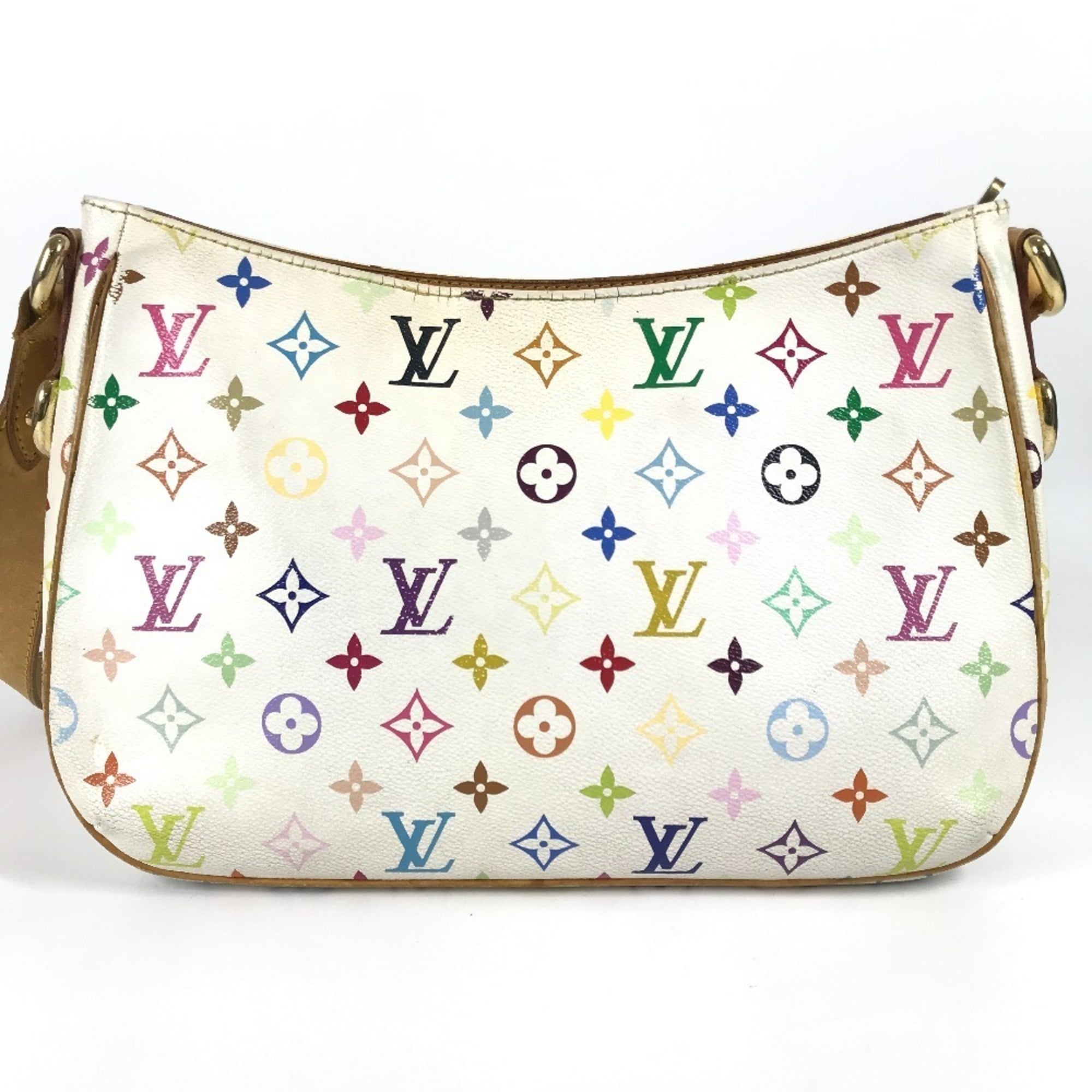 Louis Vuitton Blanc White Monogram Multicolore Shoulder Bag (Pre-Owned)