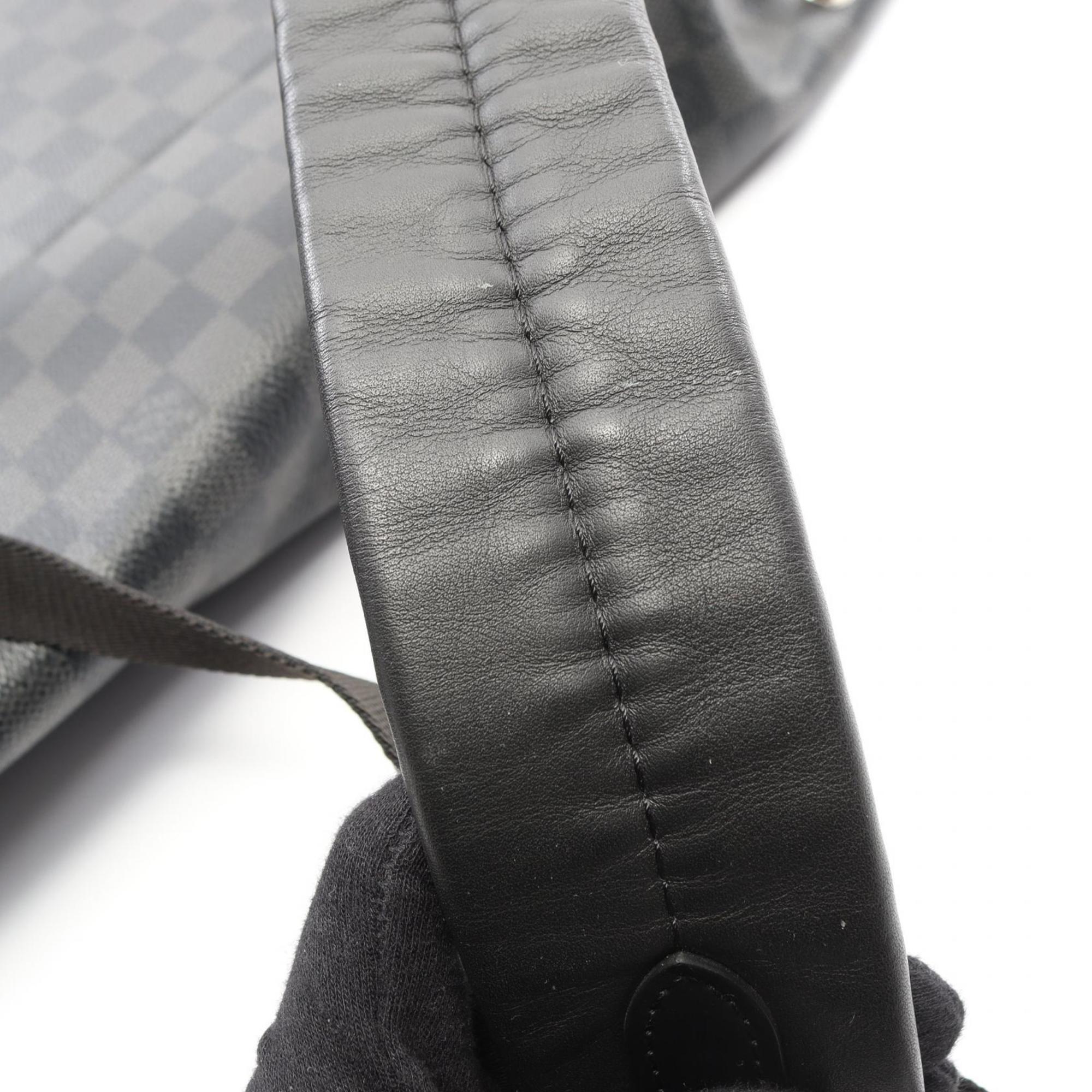 Louis Vuitton Black Damier Graphite Coated Canvas Leather Backpack (Pre-Owned)