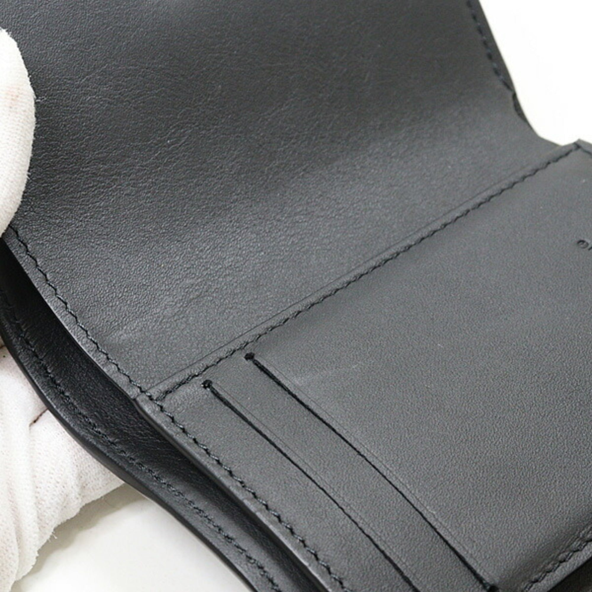 Louis Vuitton Monogram Shadow Black Monogram Shadow Wallet (Tri-Fold) (Pre-Owned)