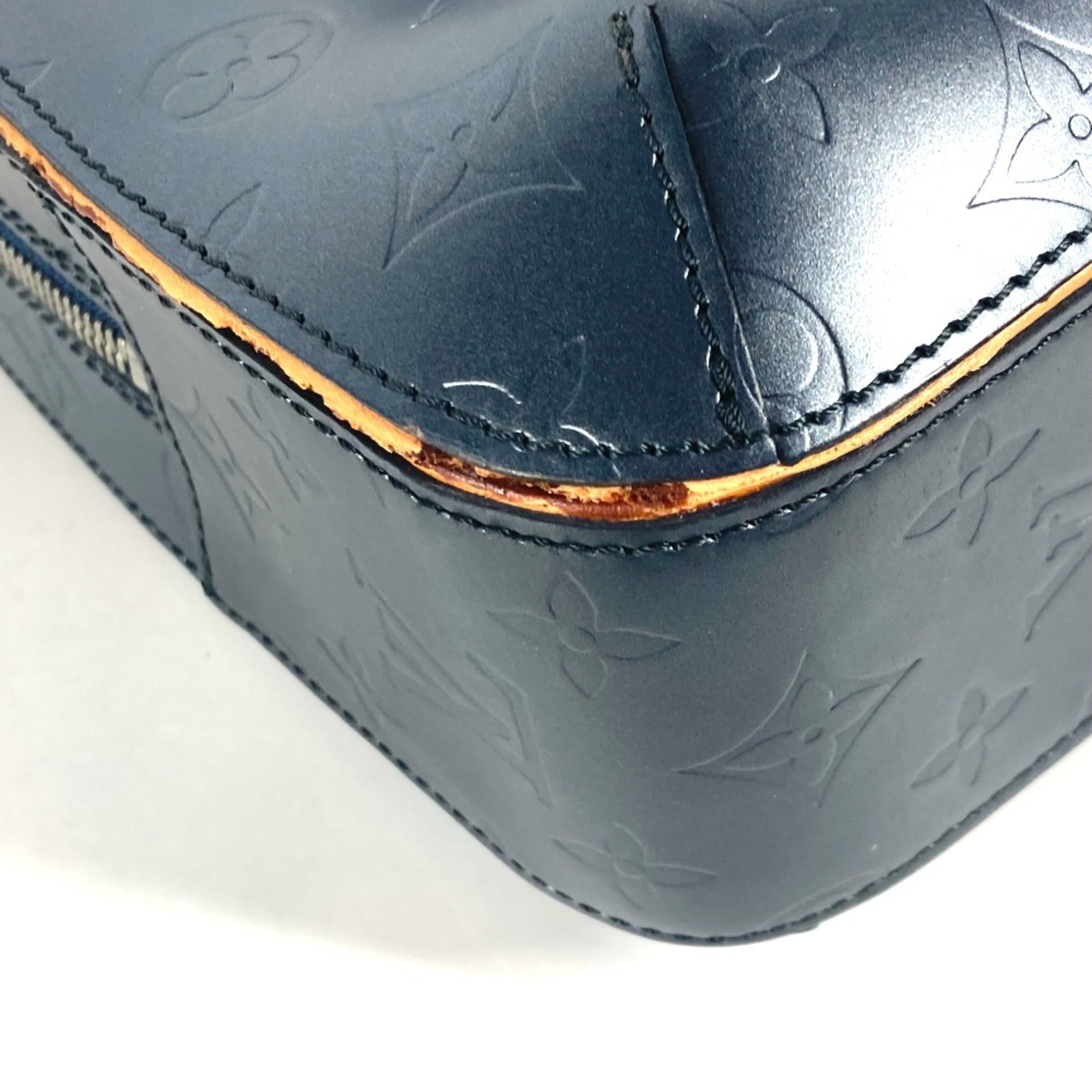 Louis Vuitton Navy Monogram Mat Shoulder Bag Tote Bag (Pre-Owned)