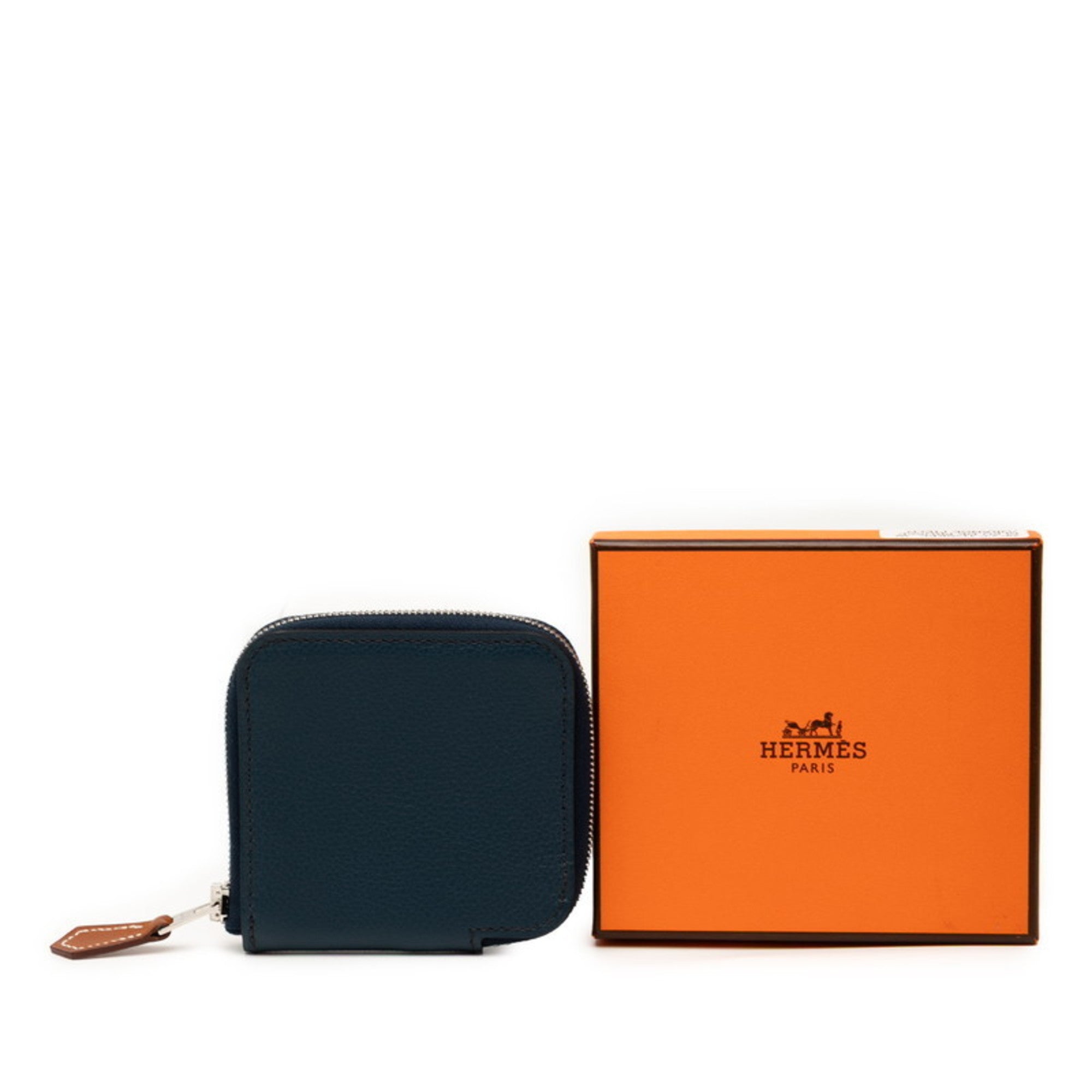 Hermes Navy Coin Purse/Coin Case (Pre-Owned)