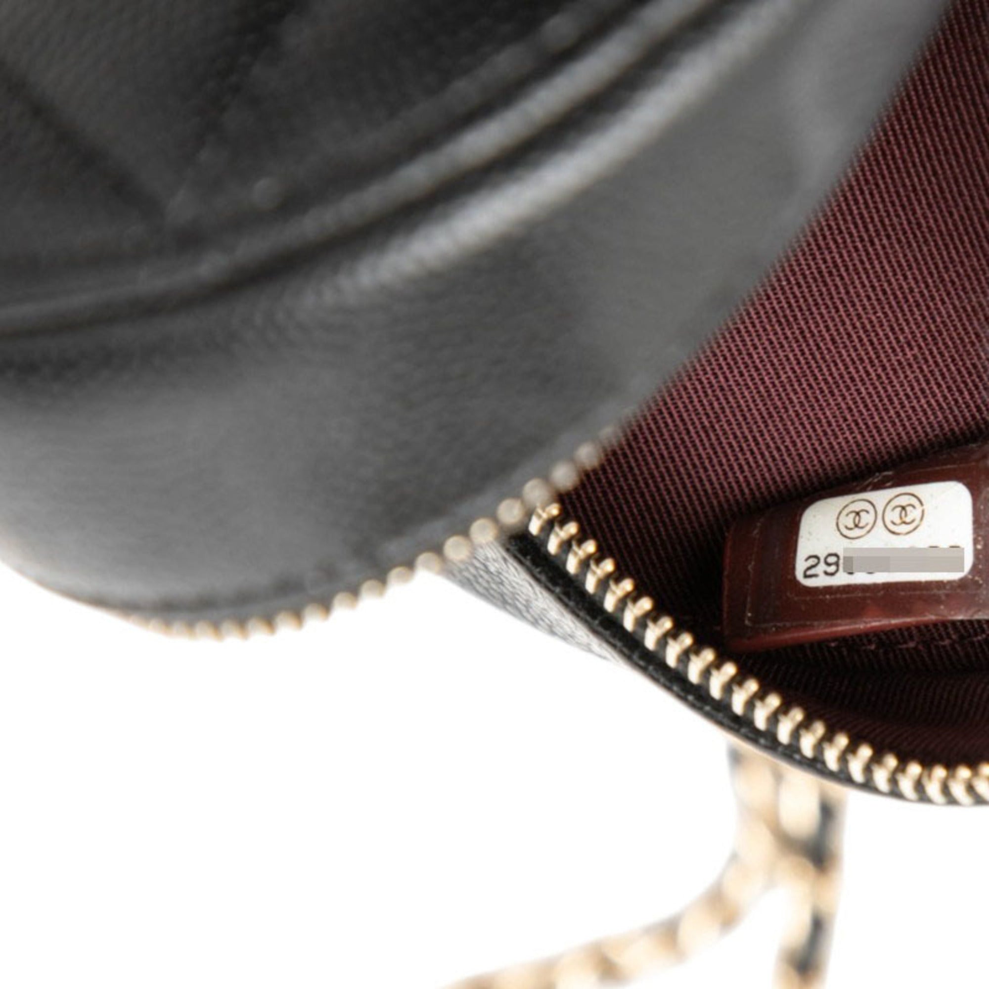 Chanel Black Grained Calfskin Shoulder Bag (Pre-Owned)