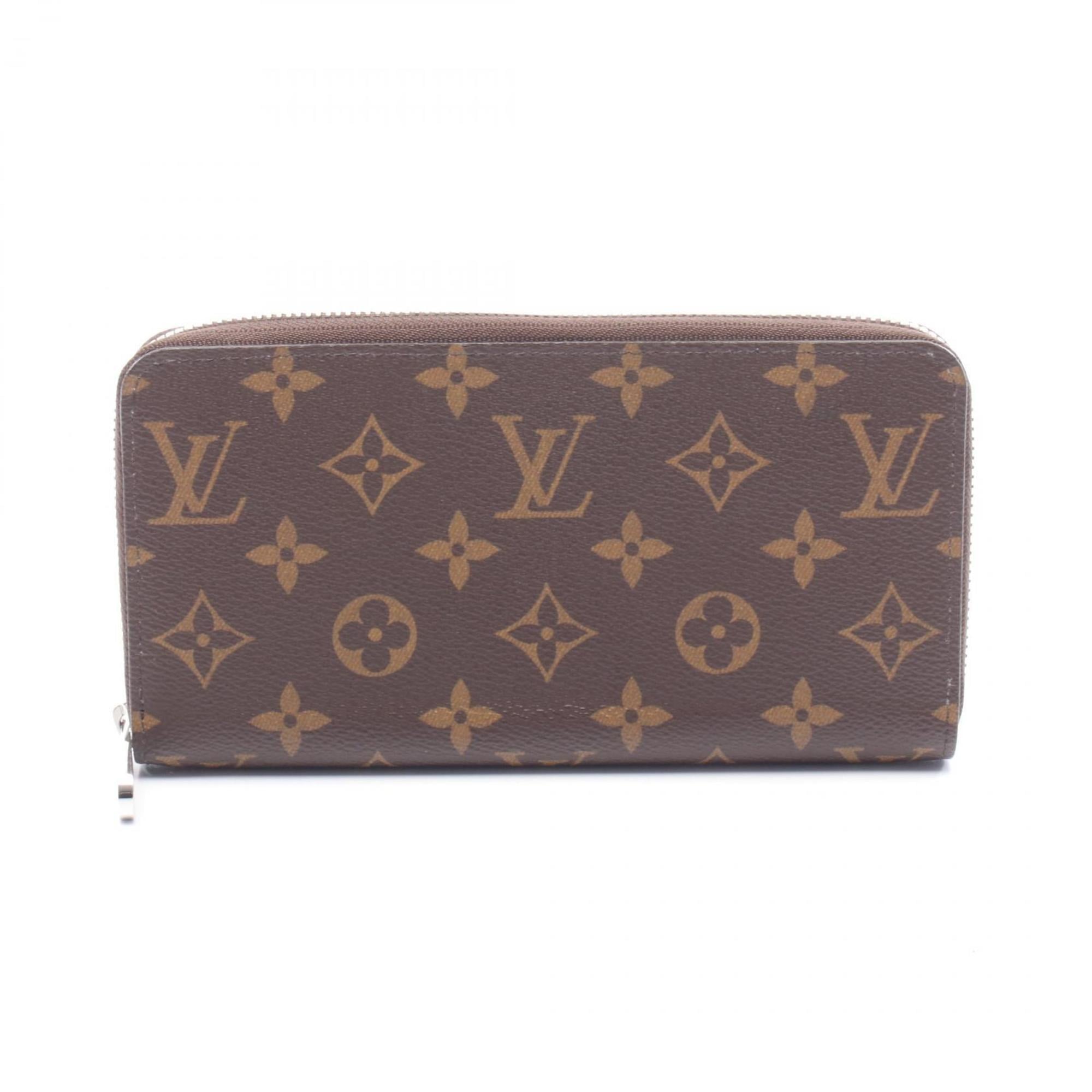 Louis Vuitton Brown Light Blue Monogram Coated Canvas Long Wallet (Bi-Fold) (Pre-Owned)