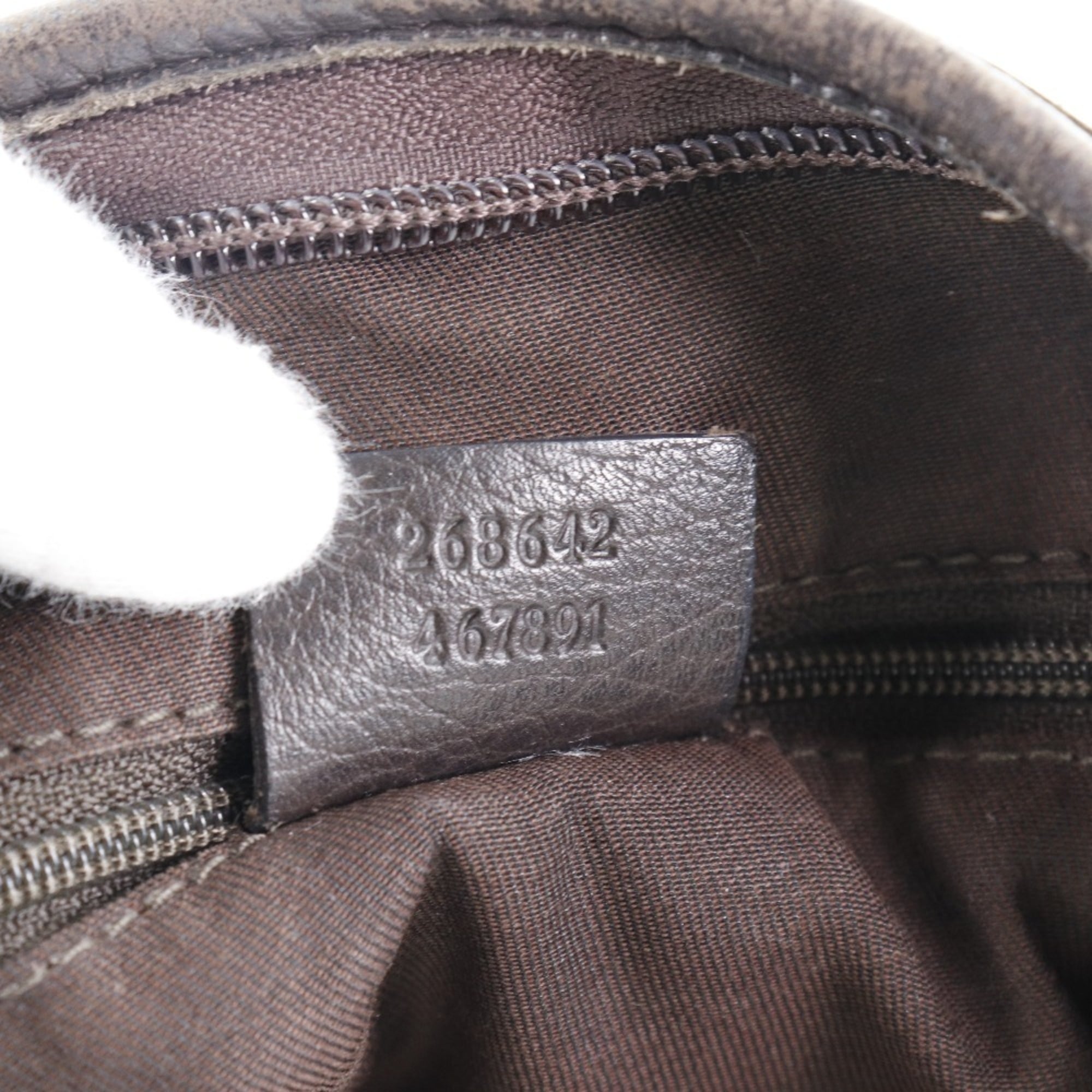Gucci Abbey Brown Gg Canvas Shoulder Bag (Pre-Owned)