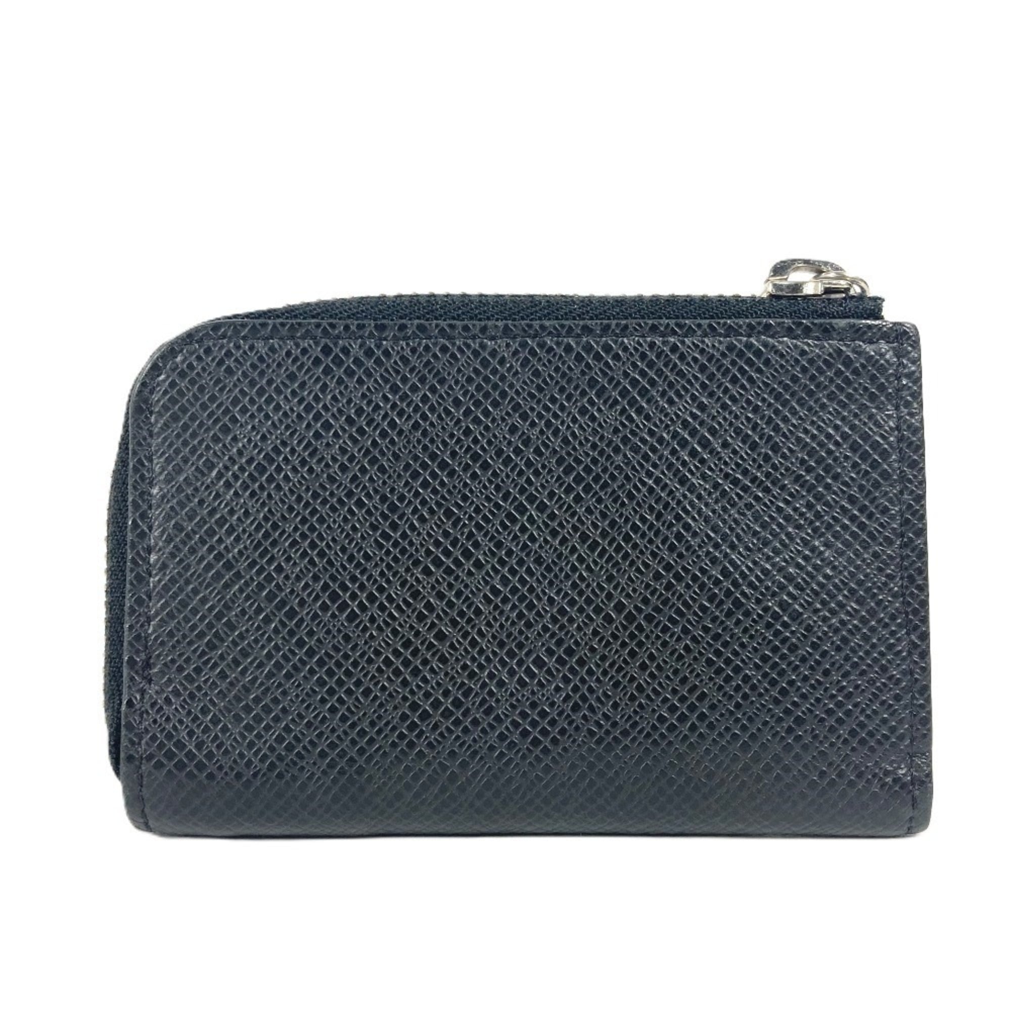 Louis Vuitton Black Taiga Leather Coin Purse/Coin Case (Pre-Owned)