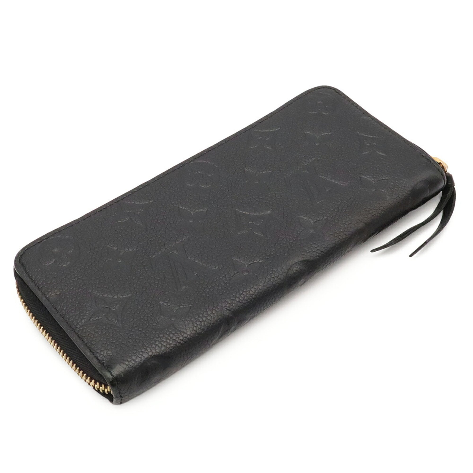 Louis Vuitton Noir Monogram Empreinte Leather Long Wallet (Bi-Fold) (Pre-Owned)