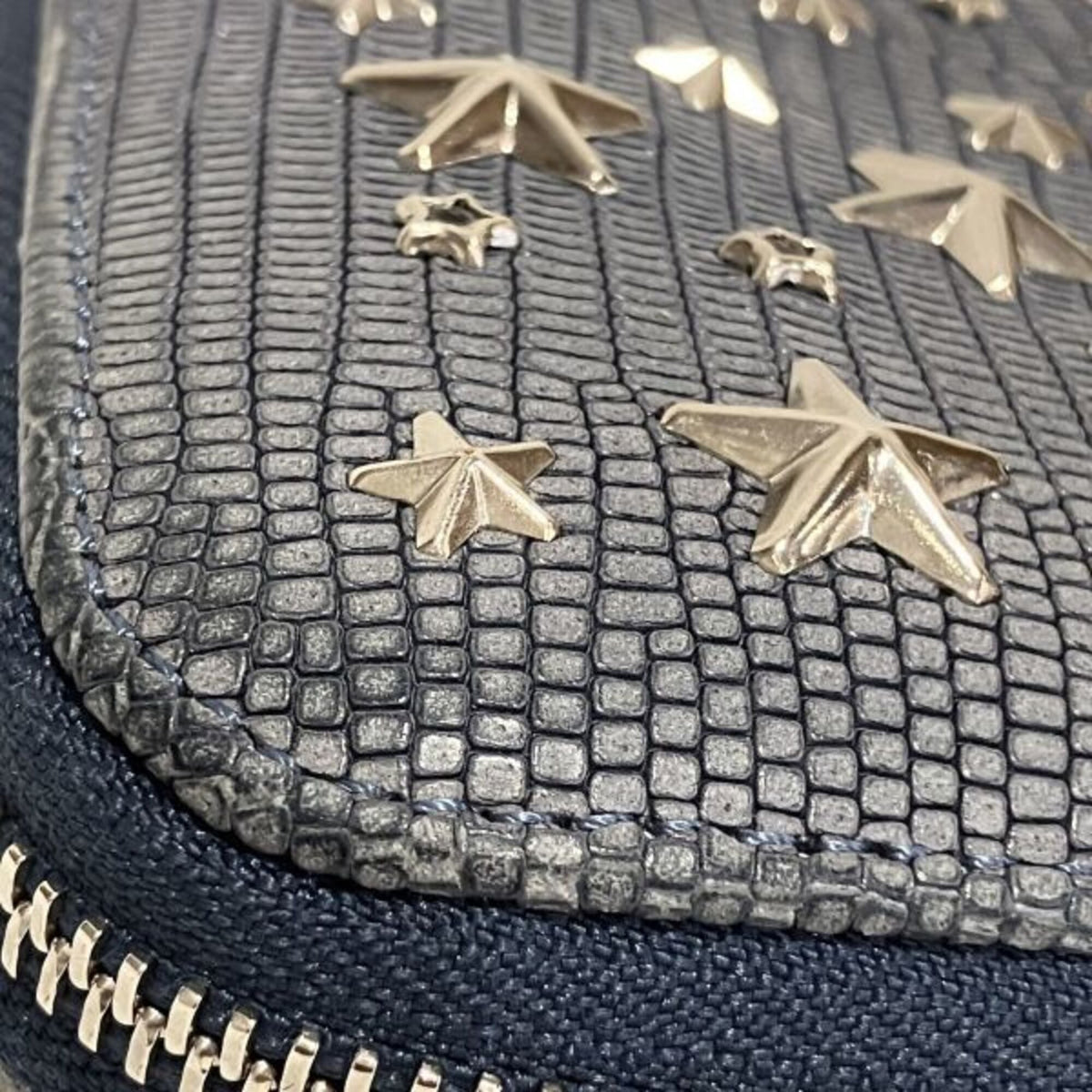 Jimmy Choo Blue Long Wallet (Bi-Fold) (Pre-Owned)