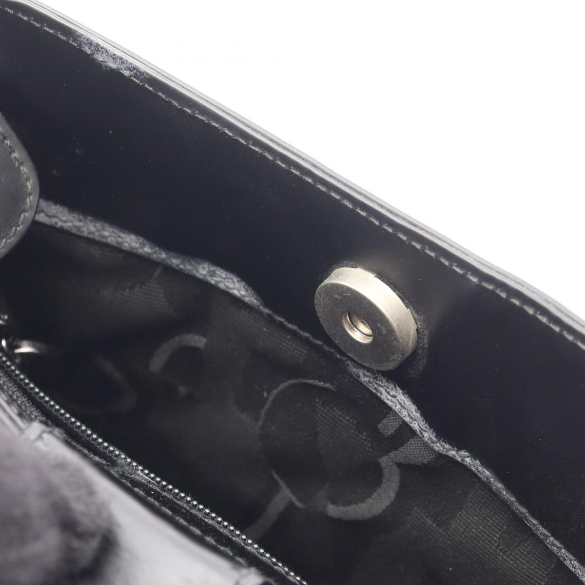 Salvatore Ferragamo Black Leather Handbag Shoulder Bag (Pre-Owned)