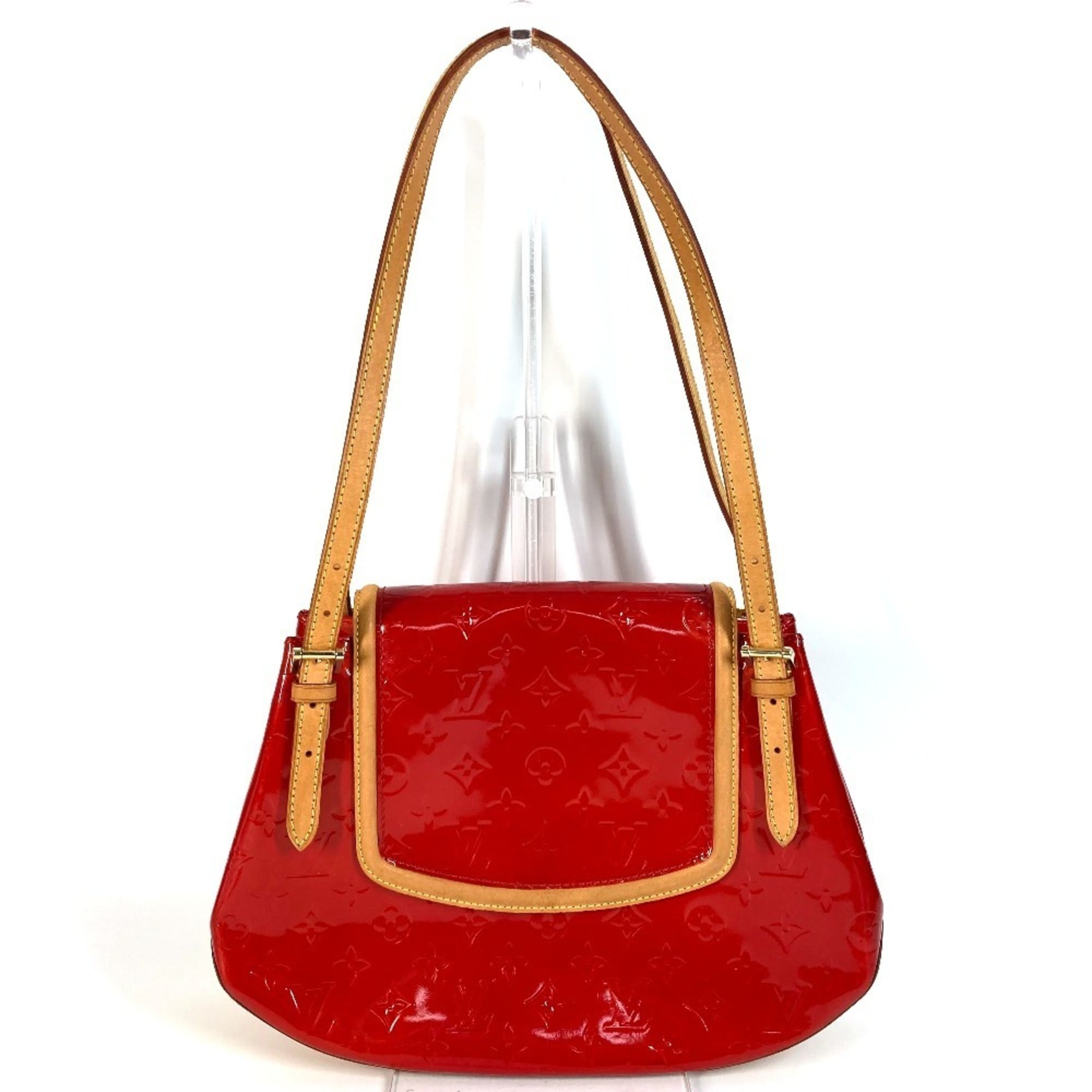 Louis Vuitton Monogram Vernis Red Color Rouge Monogram Vernis Shoulder Bag (Pre-Owned)