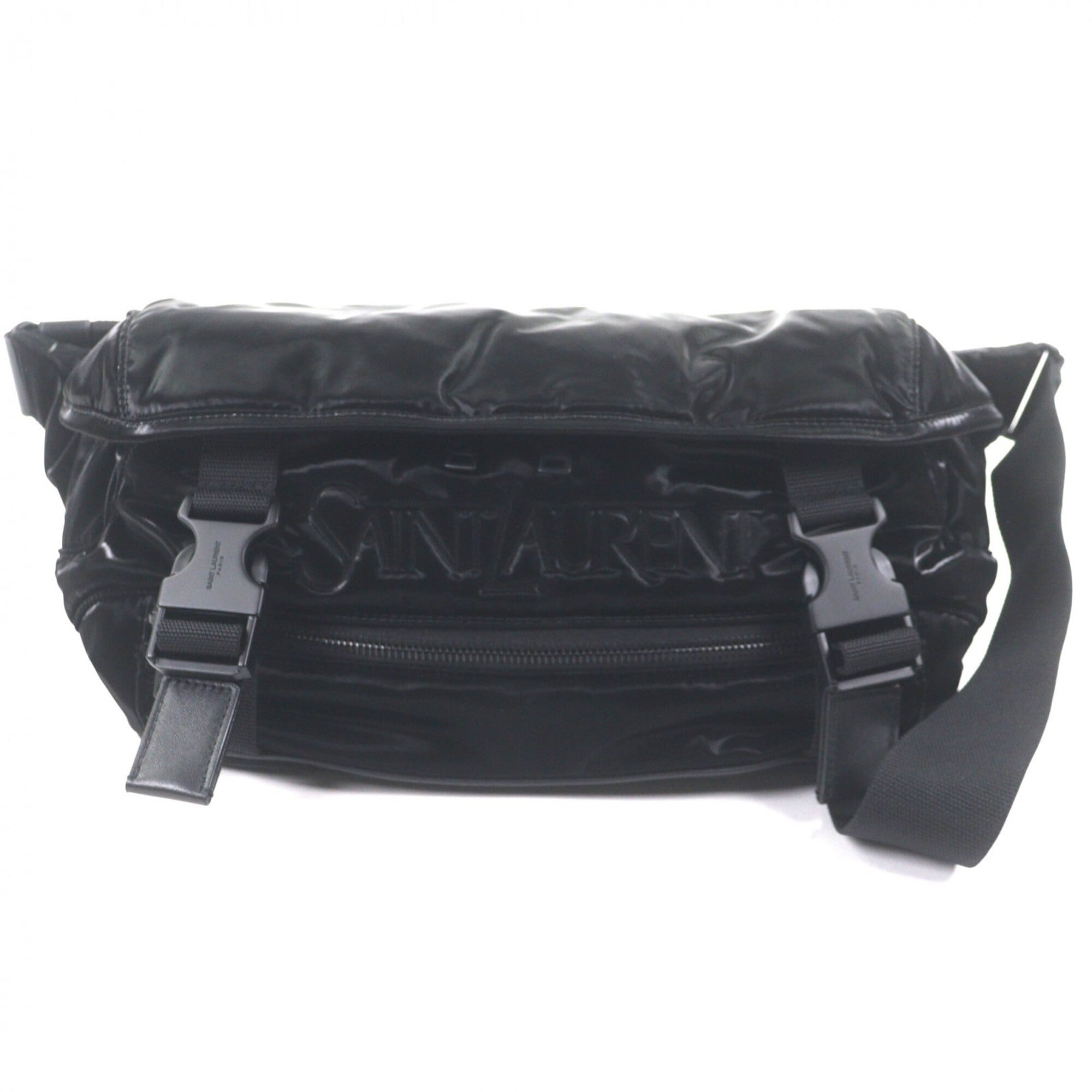 Saint Laurent Black Nylon Sling Bag (Pre-Owned)