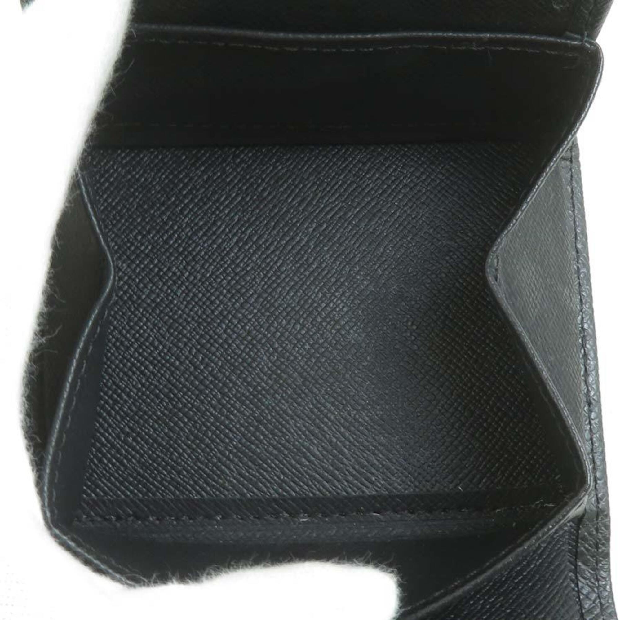Louis Vuitton Black Taiga Leather Wallet (Bi-Fold) (Pre-Owned)