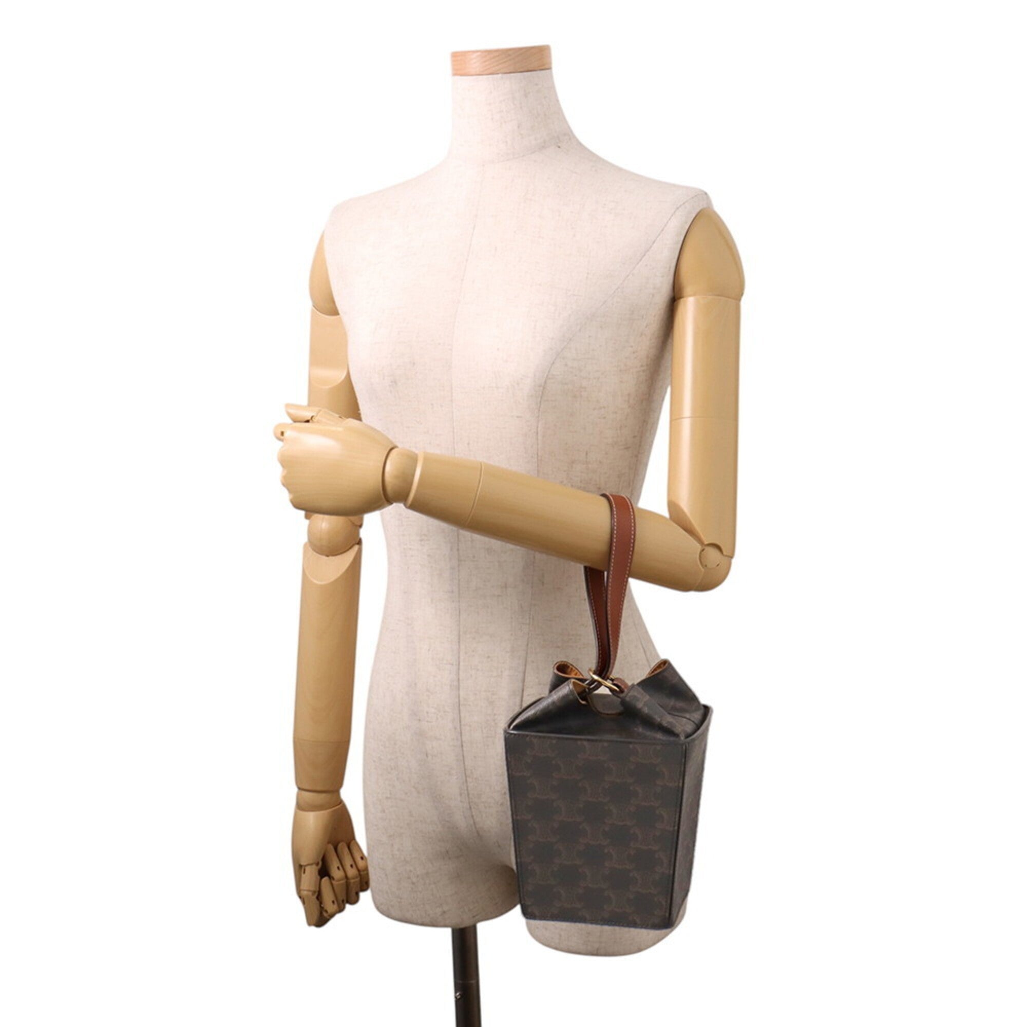 Celine Camel Pvc Leather Handbag (Pre-Owned)