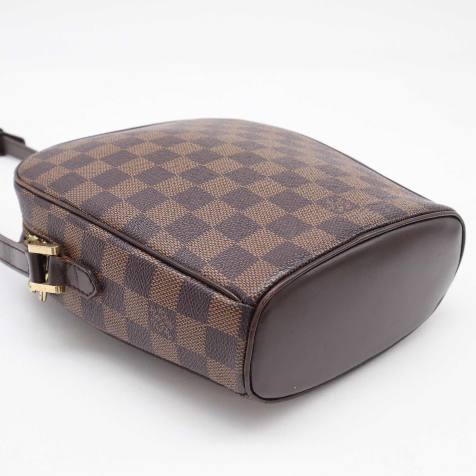 Louis Vuitton Beige Brown Damier Canvas Leather Coated Canvas Shoulder Bag (Pre-Owned)
