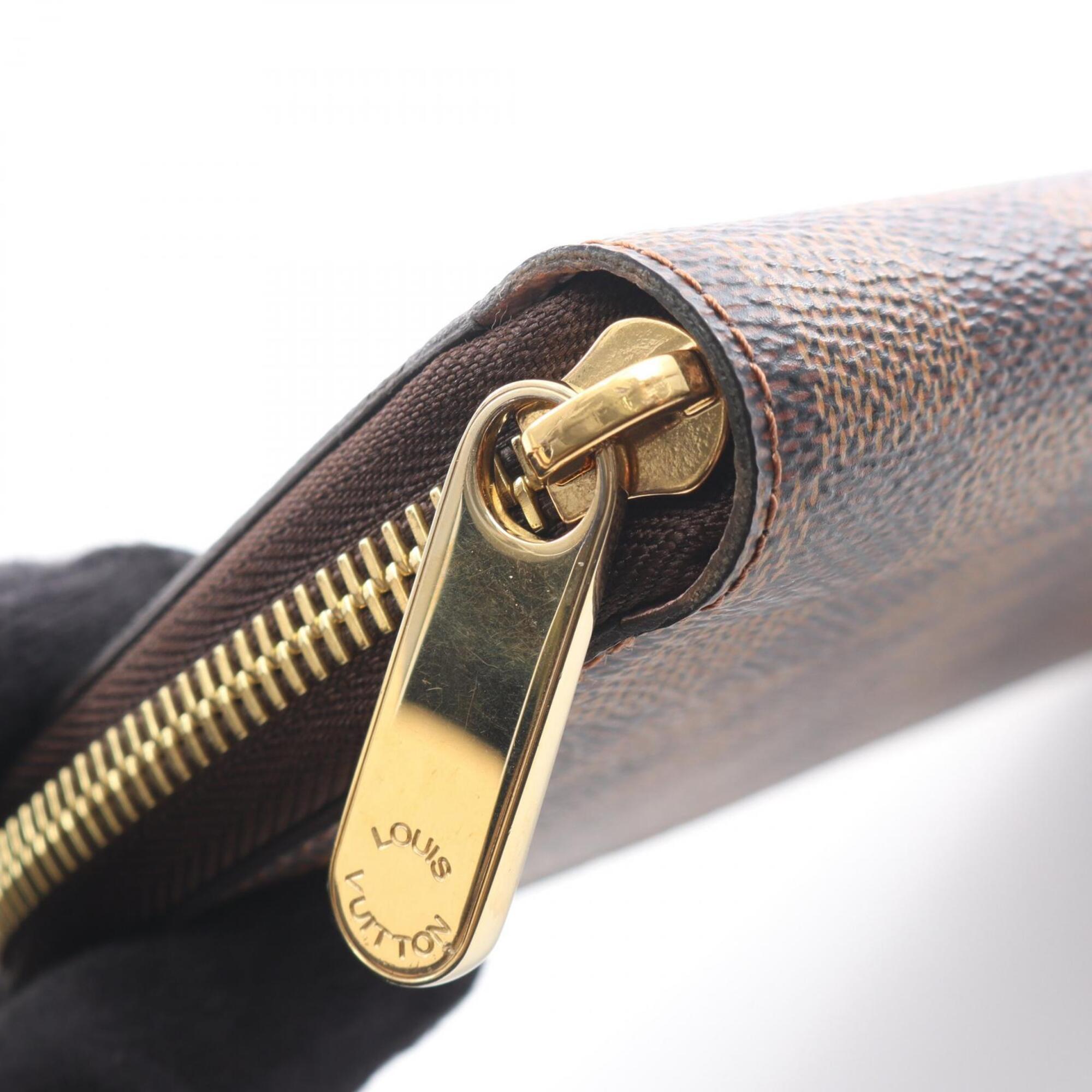 Louis Vuitton Brown Damier Canvas Pvc Long Wallet (Bi-Fold) (Pre-Owned)