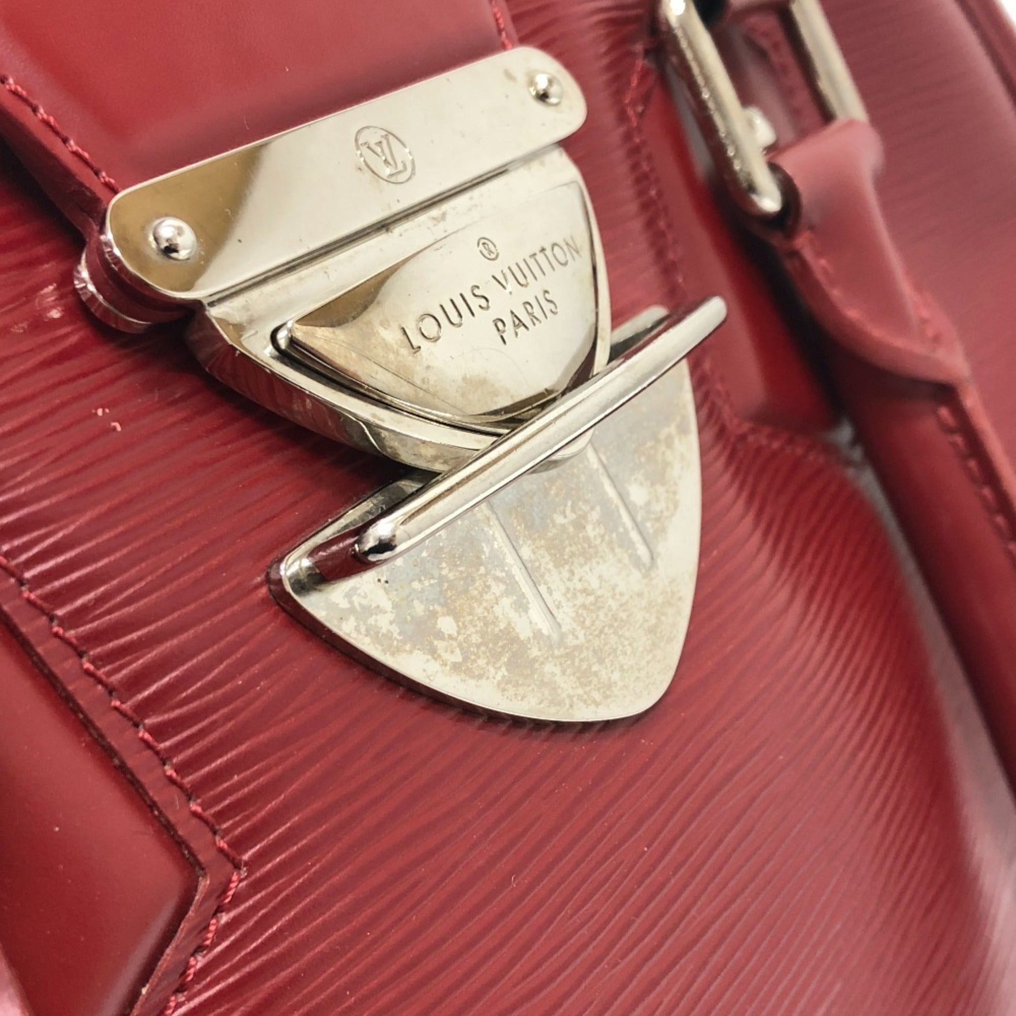 Louis Vuitton Epi Red Color Epi Leather Boston Bag Handbag (Pre-Owned)