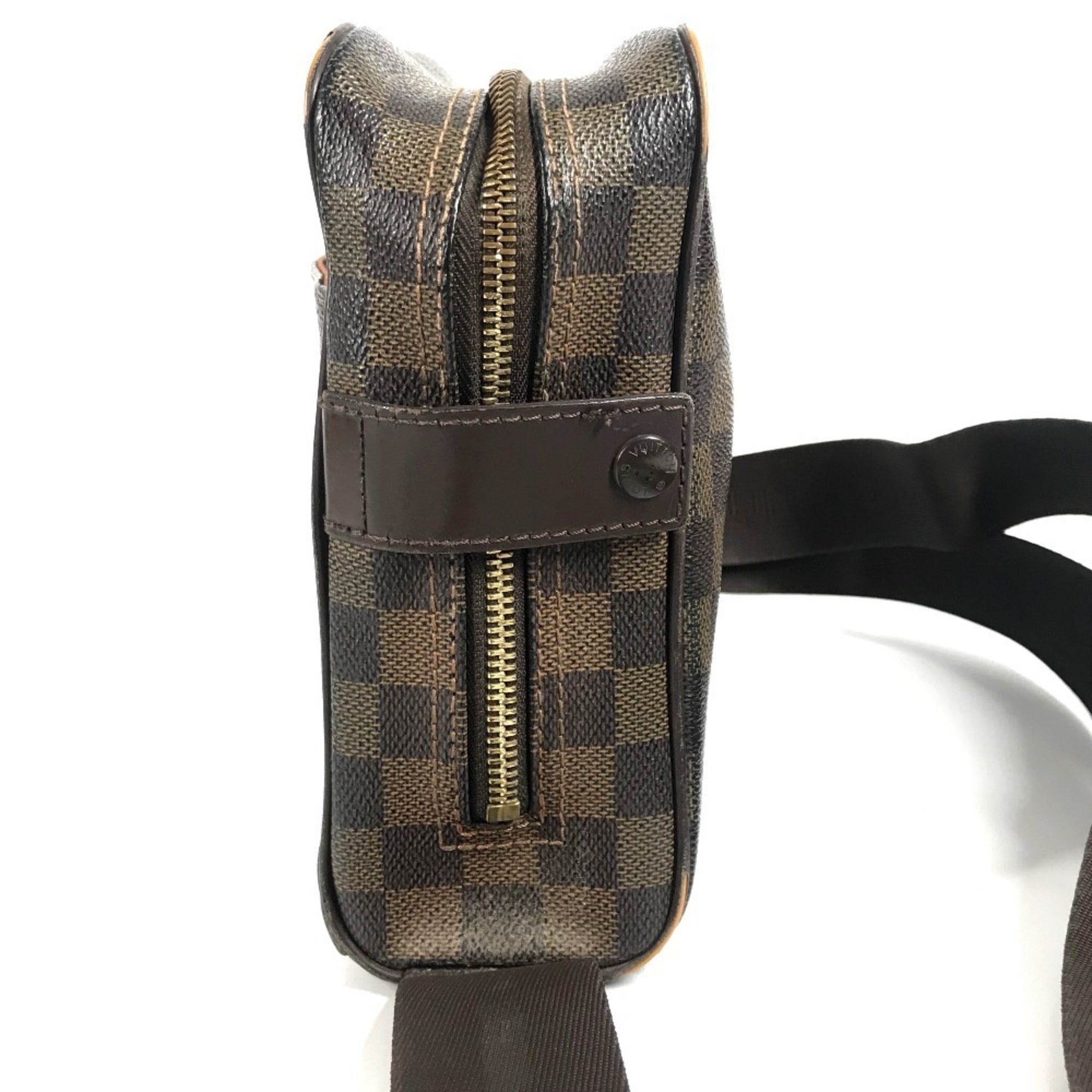 Louis Vuitton Brown Ebene Damier Canvas Pochette Shoulder Bag (Pre-Owned)