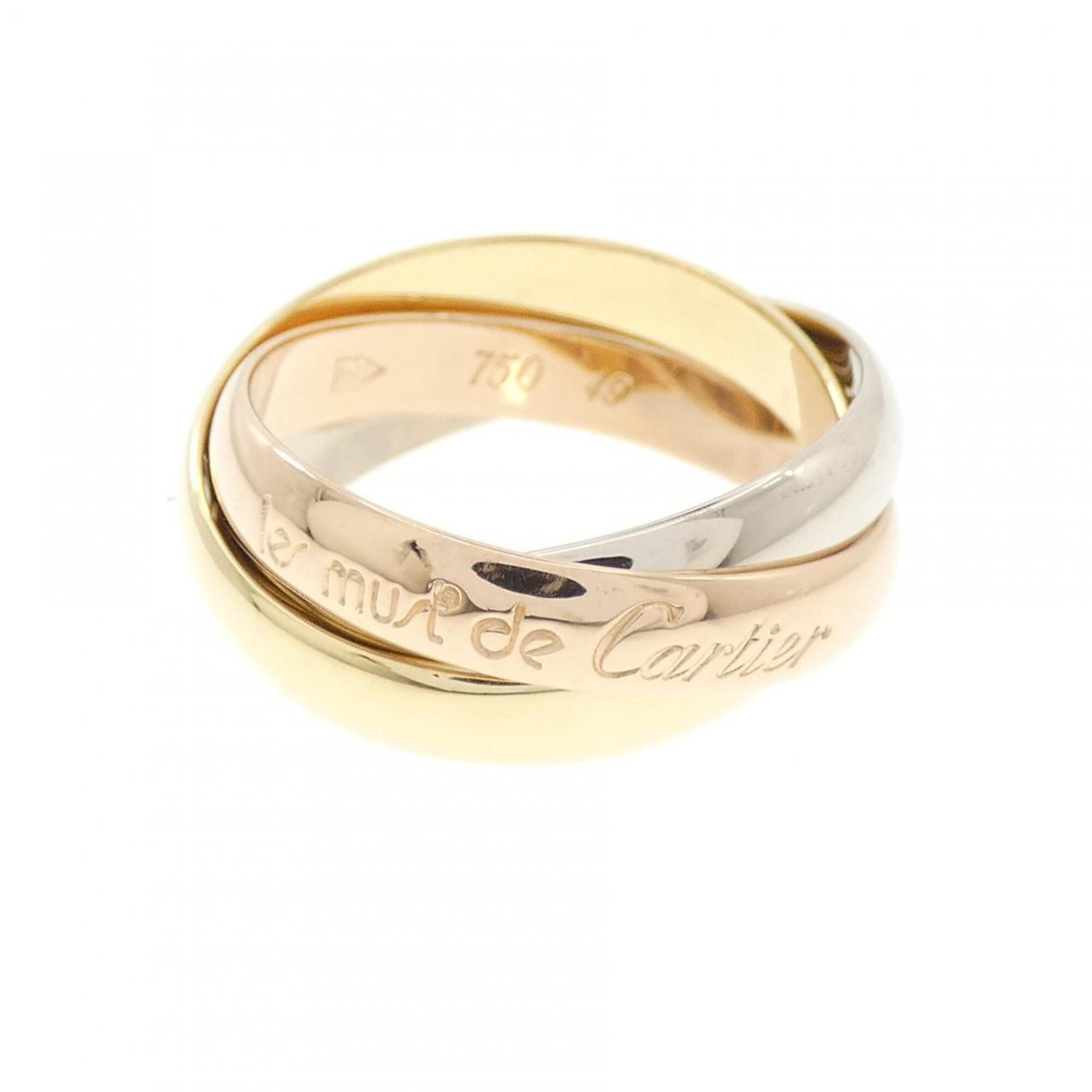 Cartier Pink Gold White Gold Yellow Gold Yellow Gold (18K) Pink Gold (18K) White Gold (18K) Band Ring (Pre-Owned)