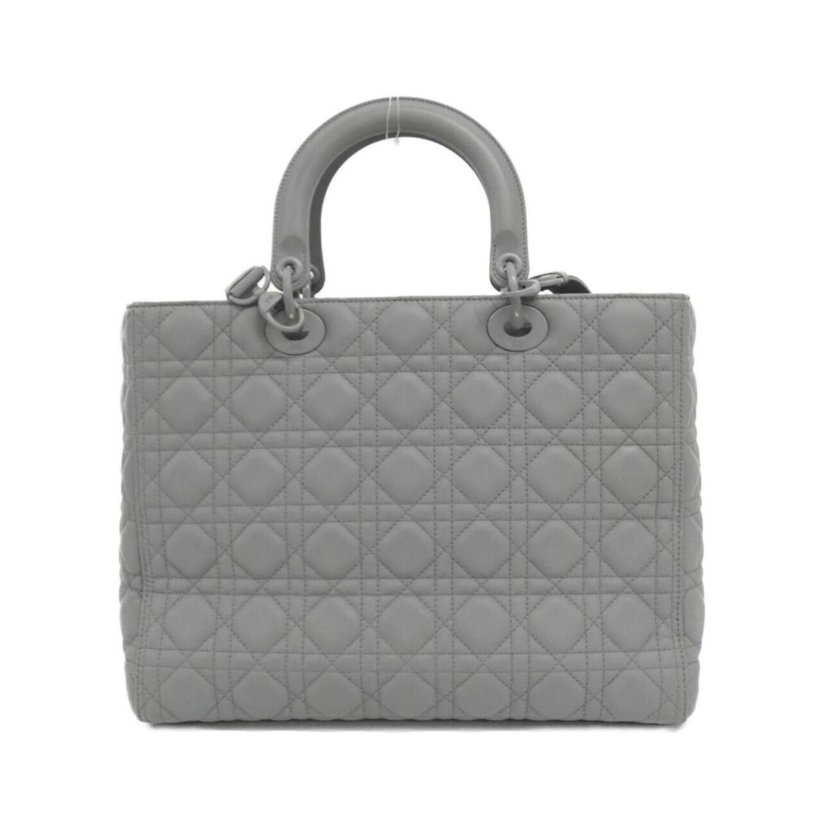 Christian Dior Gray Leather Handbag (Pre-Owned)