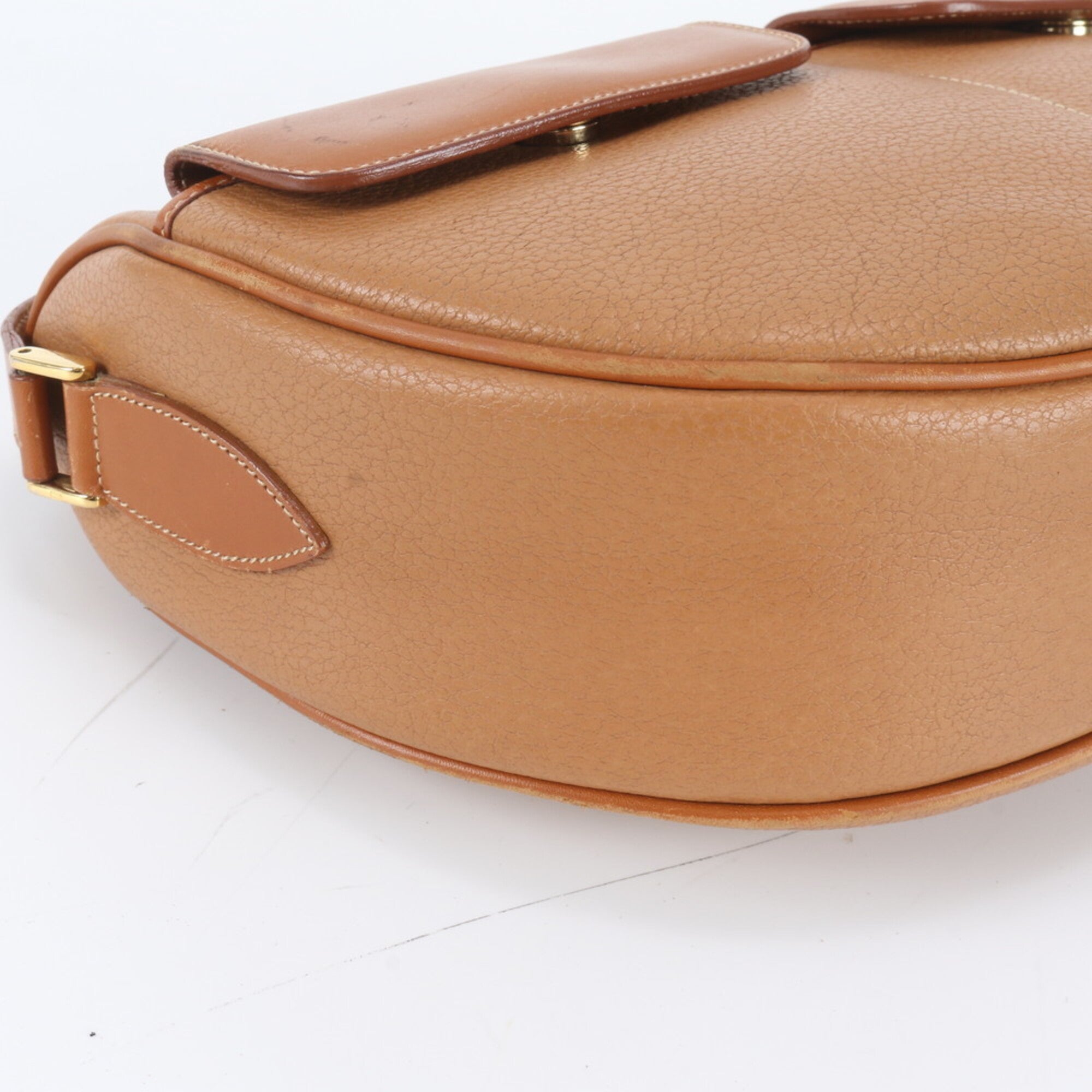 Gucci Brown Leather Crossbody Bag Shoulder Bag (Pre-Owned)