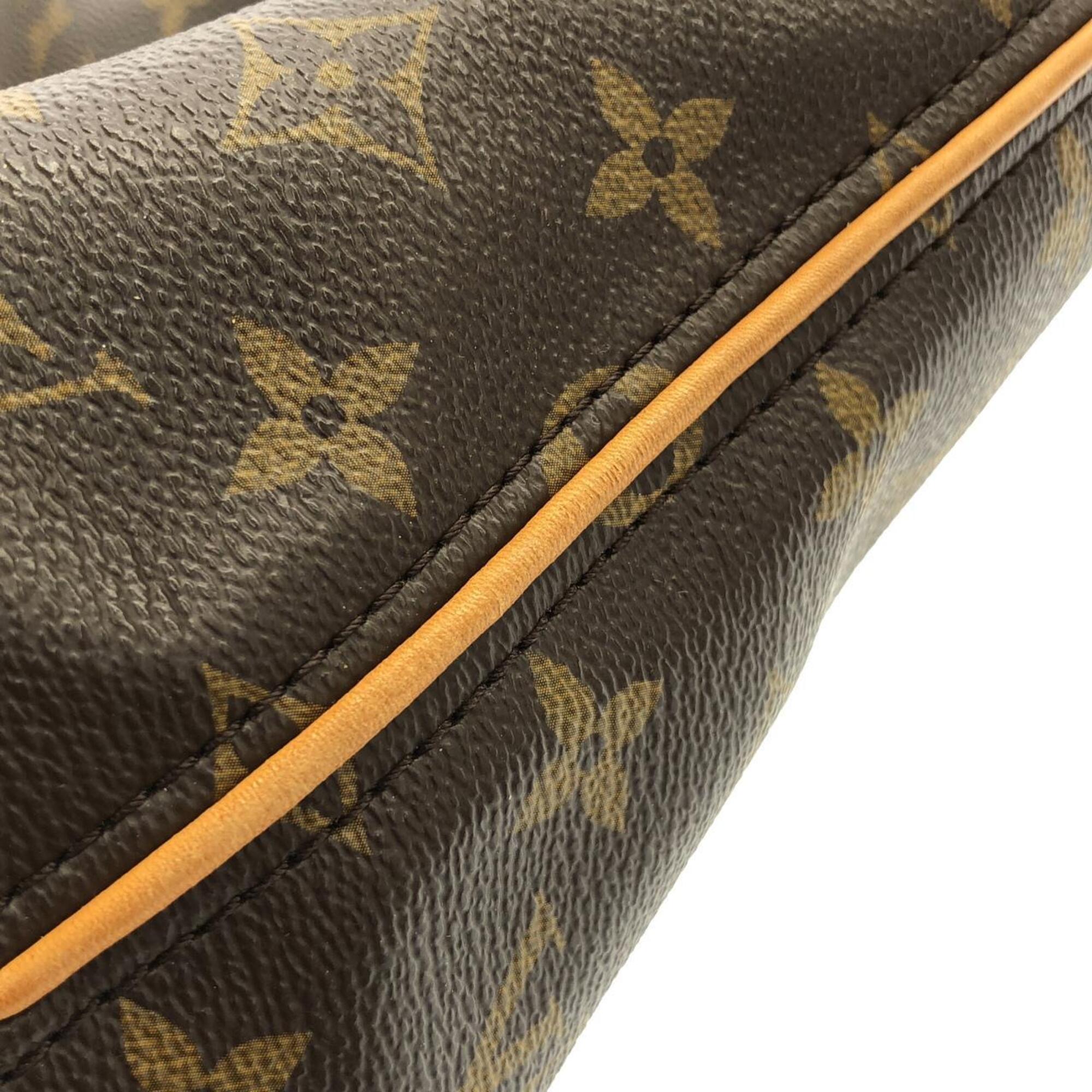 Louis Vuitton Marron Coated Canvas Shoulder Bag (Pre-Owned)