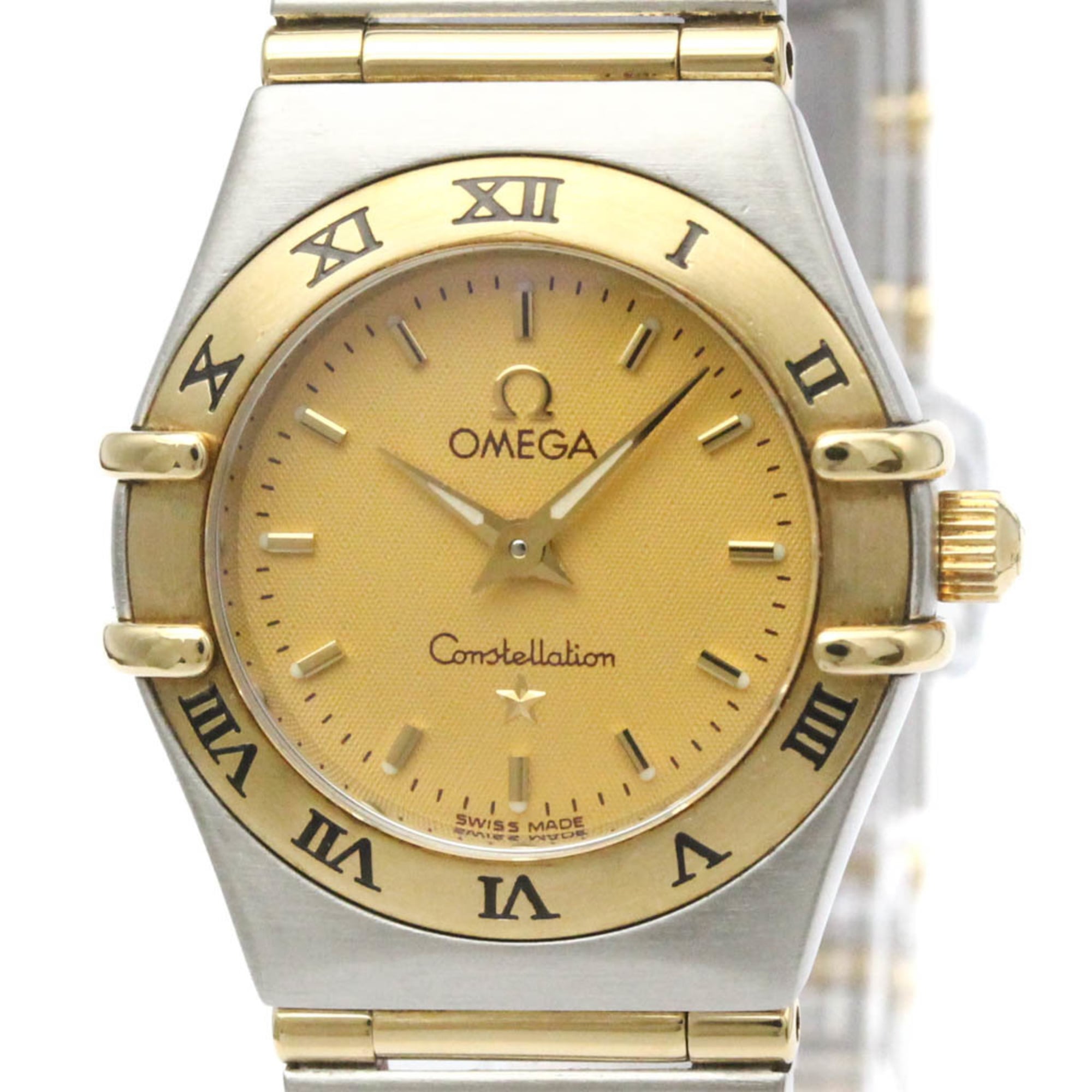 Omega Constellation Quartz Watch Stainless Steel And Yellow Gold Watch (Pre-Owned)