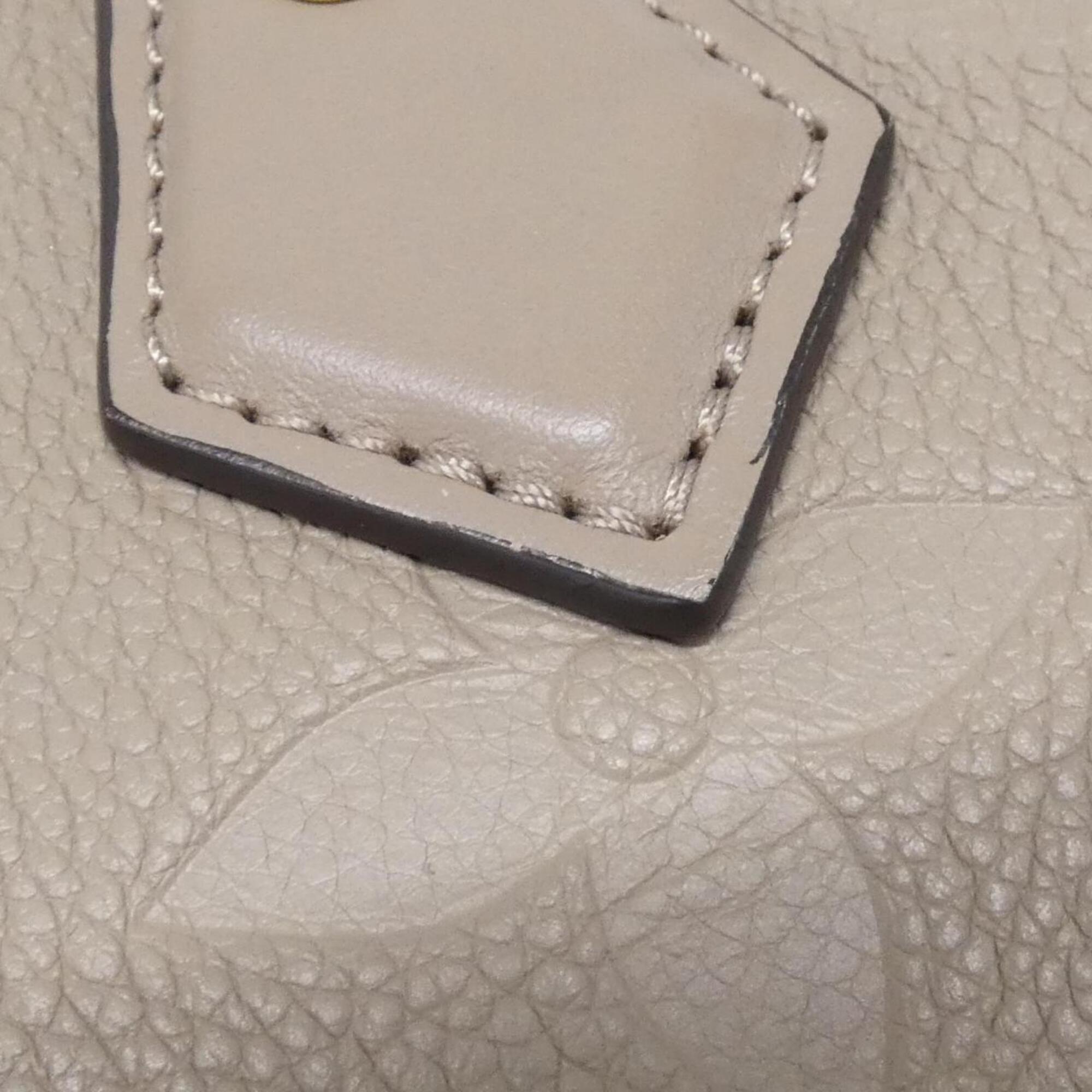 Louis Vuitton Tourterelle Leather Boston Bag (Pre-Owned)