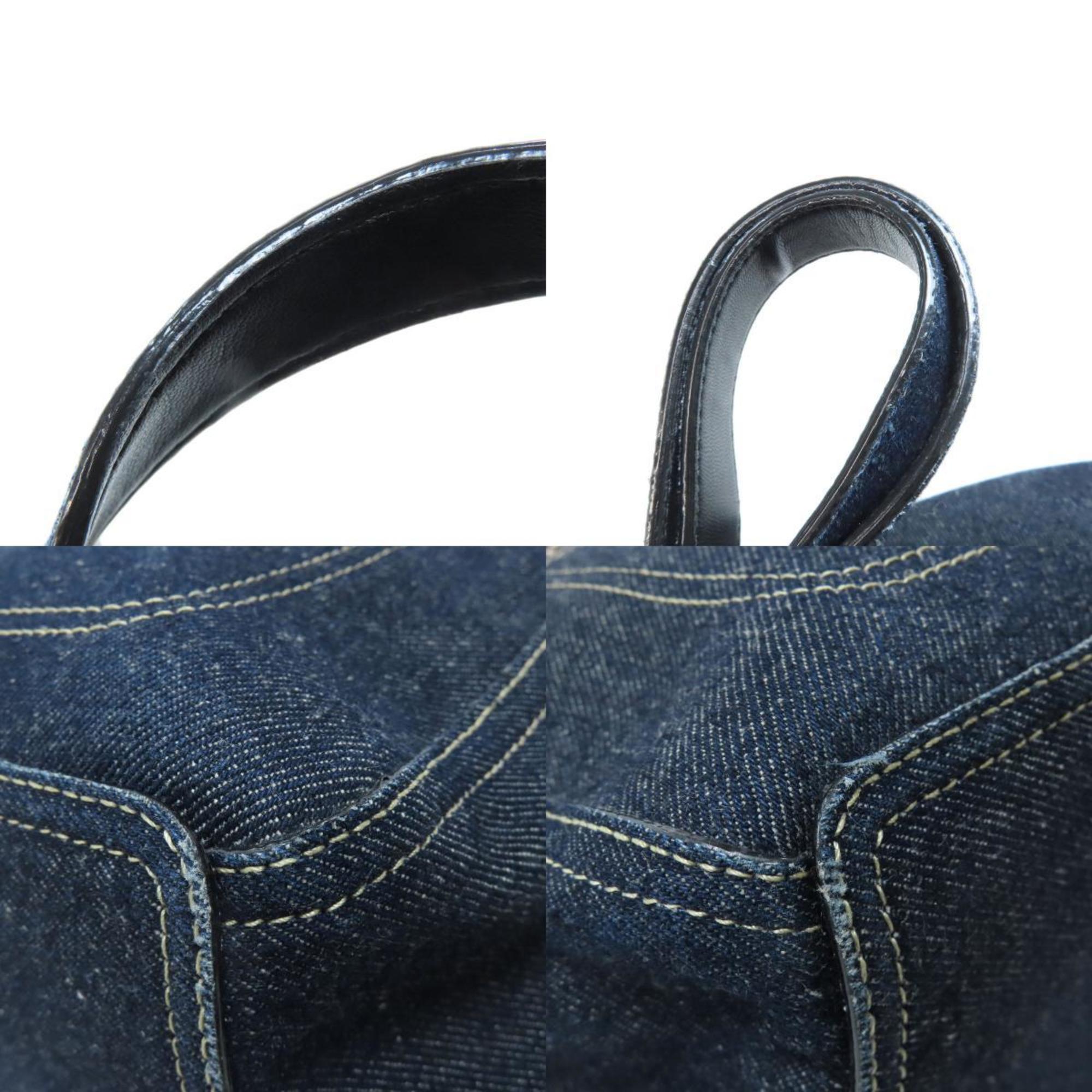 Jimmy Choo Navy Denim Backpack (Pre-Owned)
