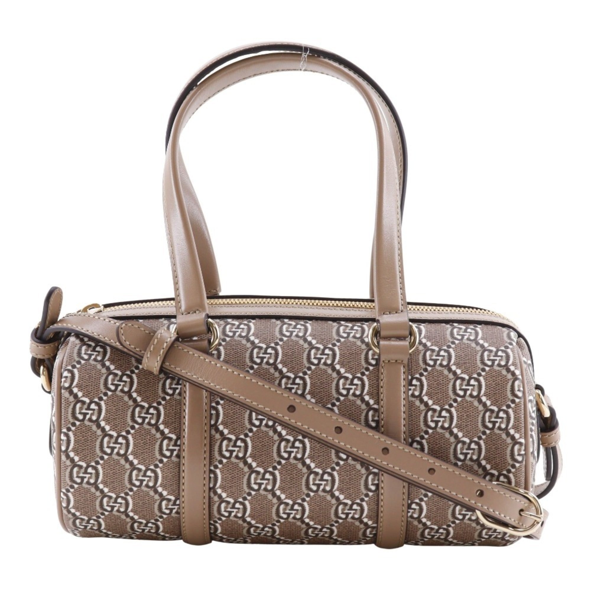 Gucci Brown Pvc Leather Handbag (Pre-Owned)