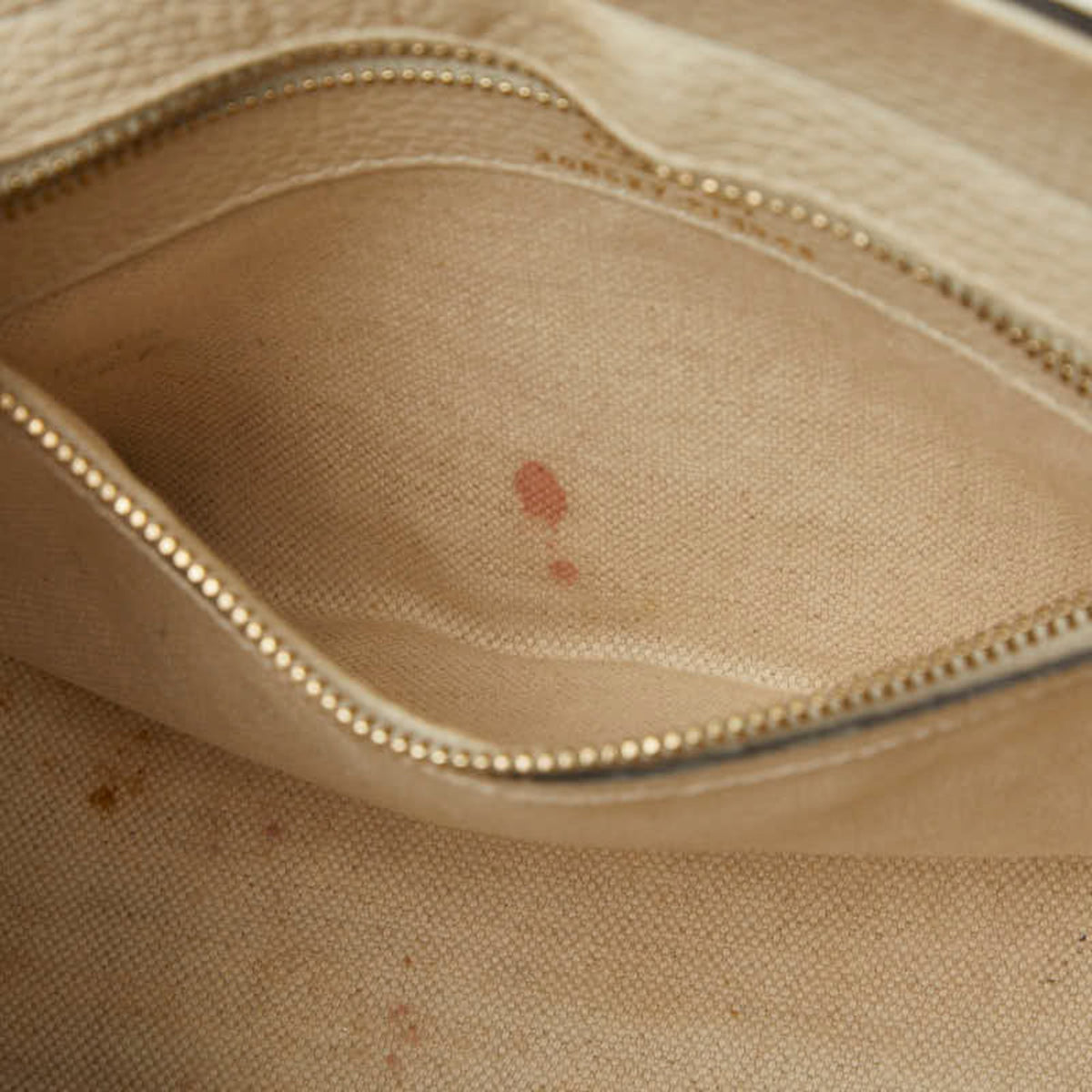 Gucci Ivory Leather Handbag Shoulder Bag (Pre-Owned)